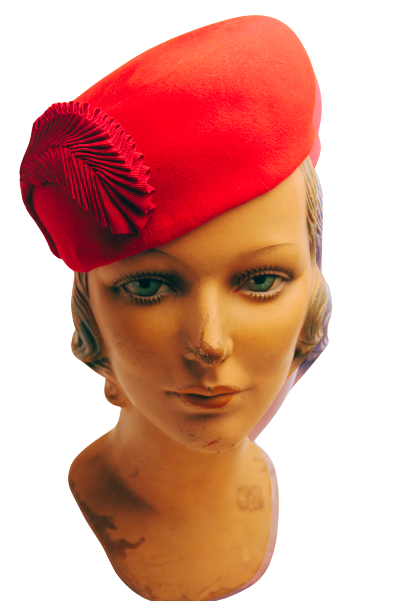 Selena Red Beret Hat | Classic Red Beret | Handmade — tonya  display picture 1