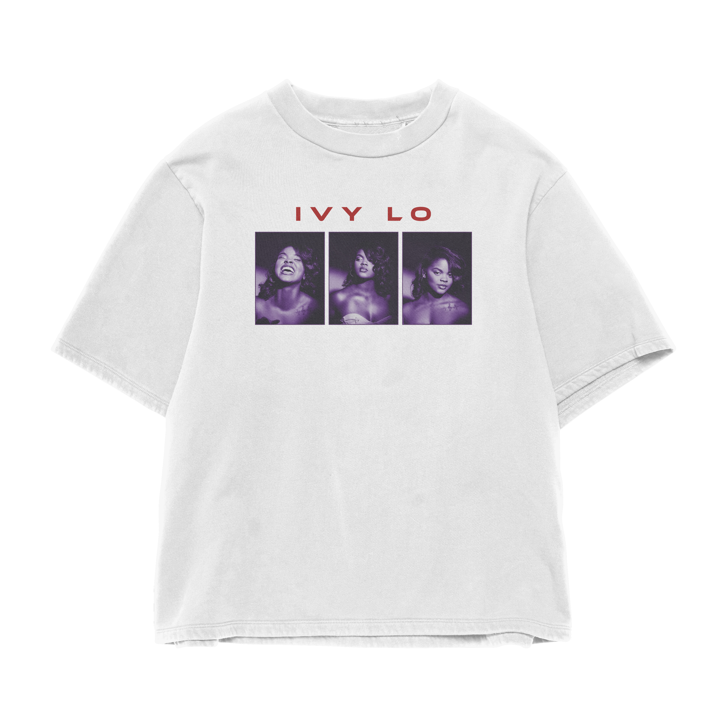 ivy lo white no more love t-shirt (front).png