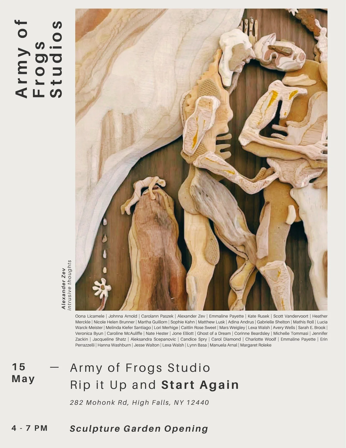 I've got some sneaky little sculptures at @armyoffrogsstudio ! 

RIP IT UP AND START AGAIN opens this weekend for UAW &amp; will be up for a bit 🐸⭐

showing with some really great makers, soooOoOooo if you're in the HV definitely check it out (282 M