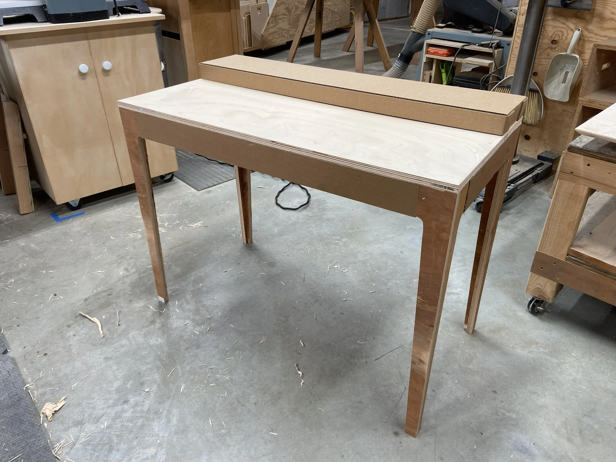 Before starting the build, I made them a prototype to confirm the dimensions