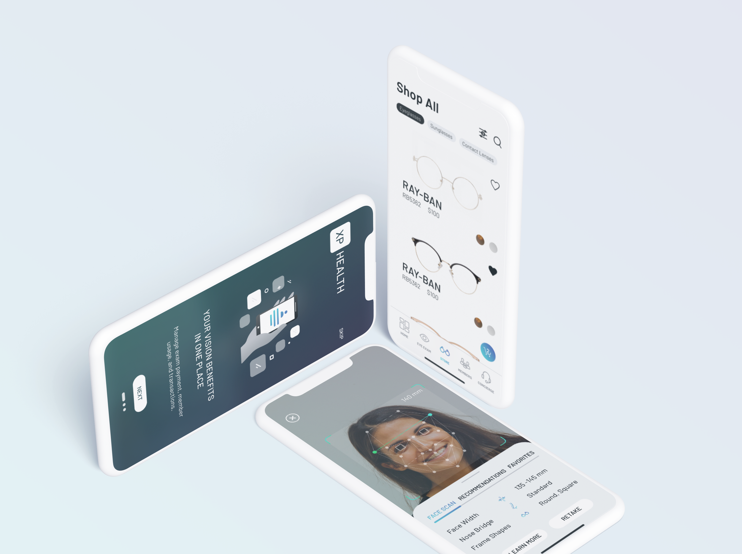 vision e-commerce mobile app designs
