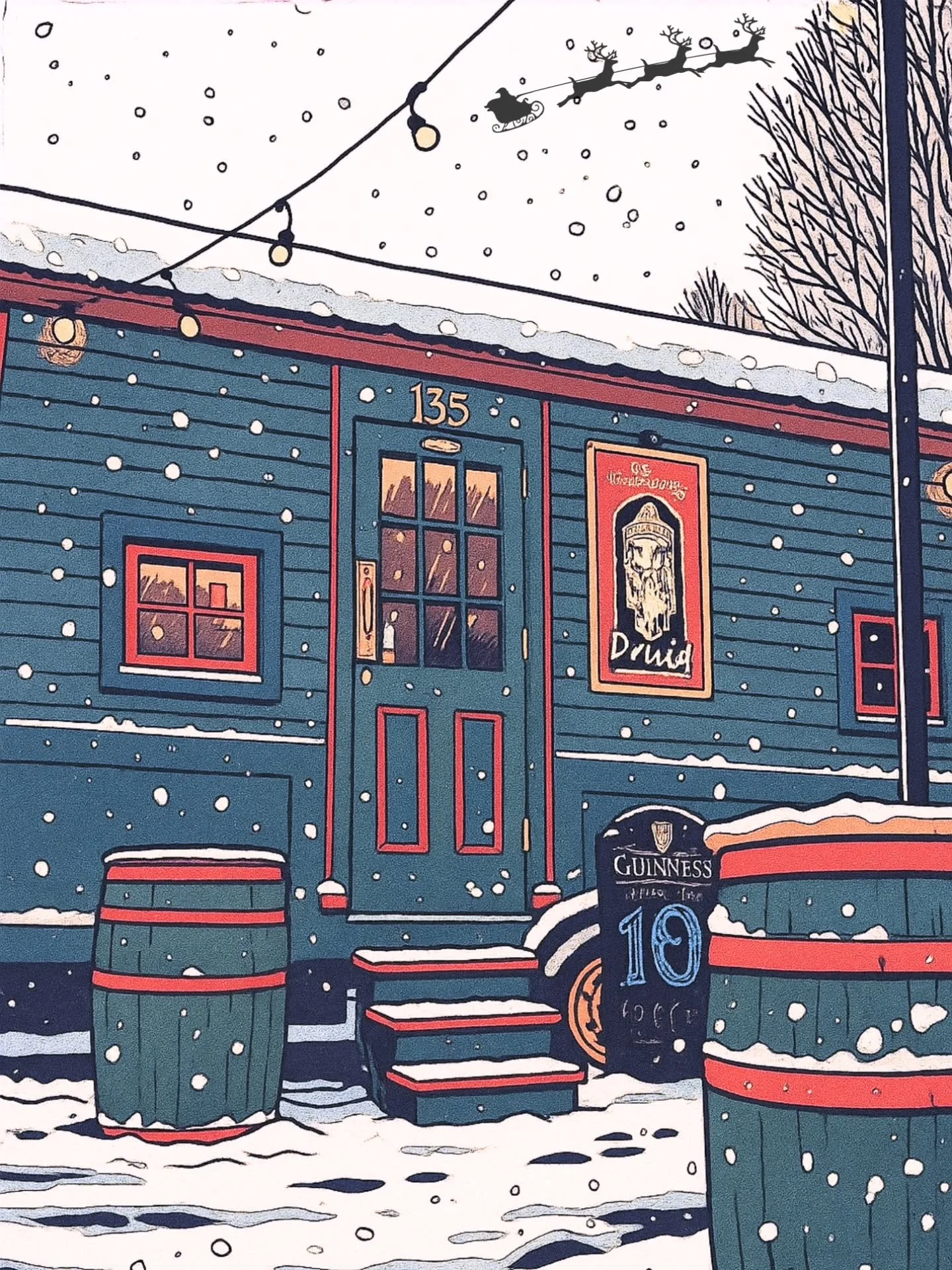 Nollaig Shona Daoibh! 🎅🎄☃️🍺
Merry Christmas from The Wandering Druid! 💚🤍🧡