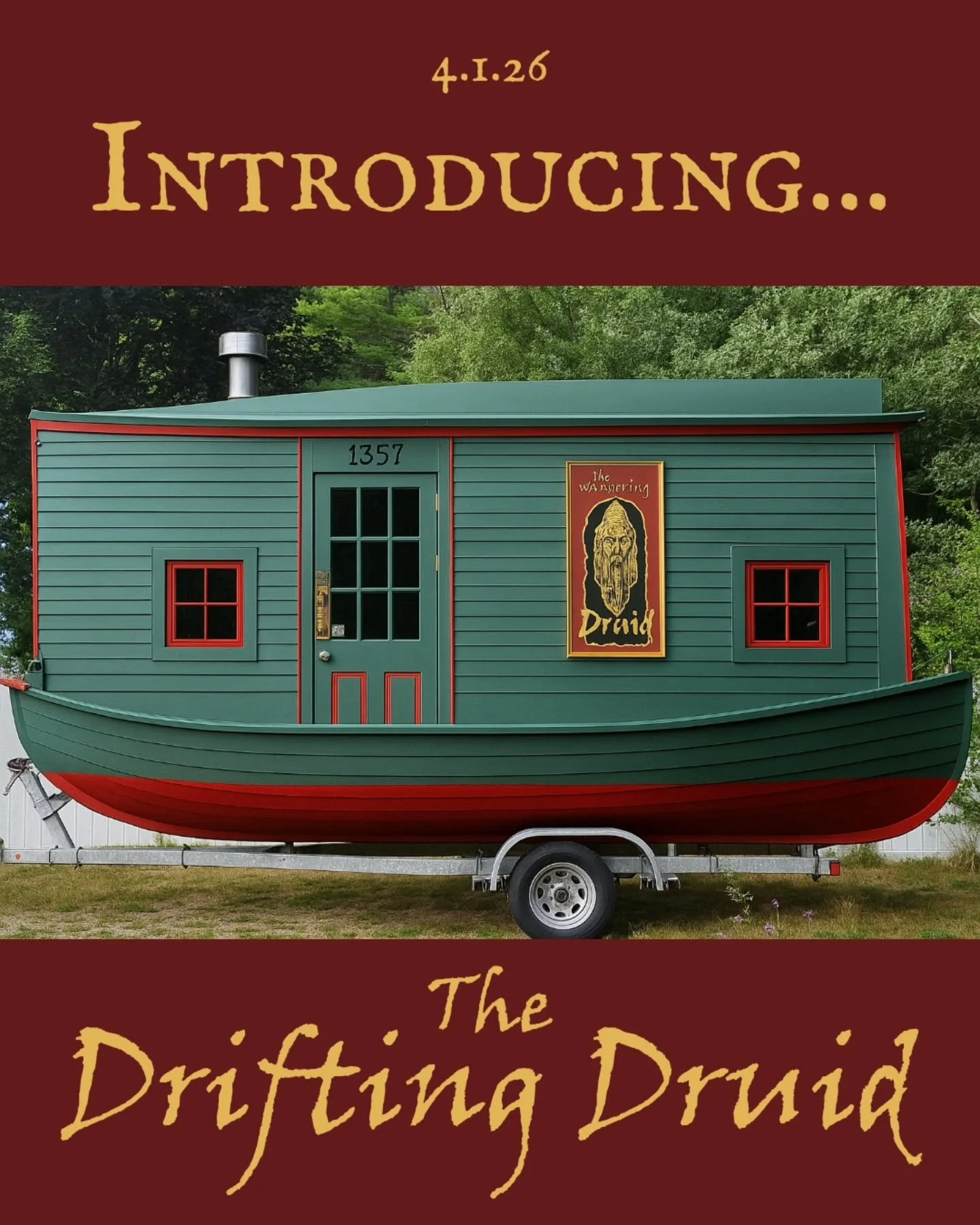 Introducing the world's first mobile Irish pub-boat on wheels... on water! 🍺🛥🇮🇪

Real men don't drink on high stools. They drink on the high seas. 🌊

Coming to a shore near you!

*Life jackets not included. 💀