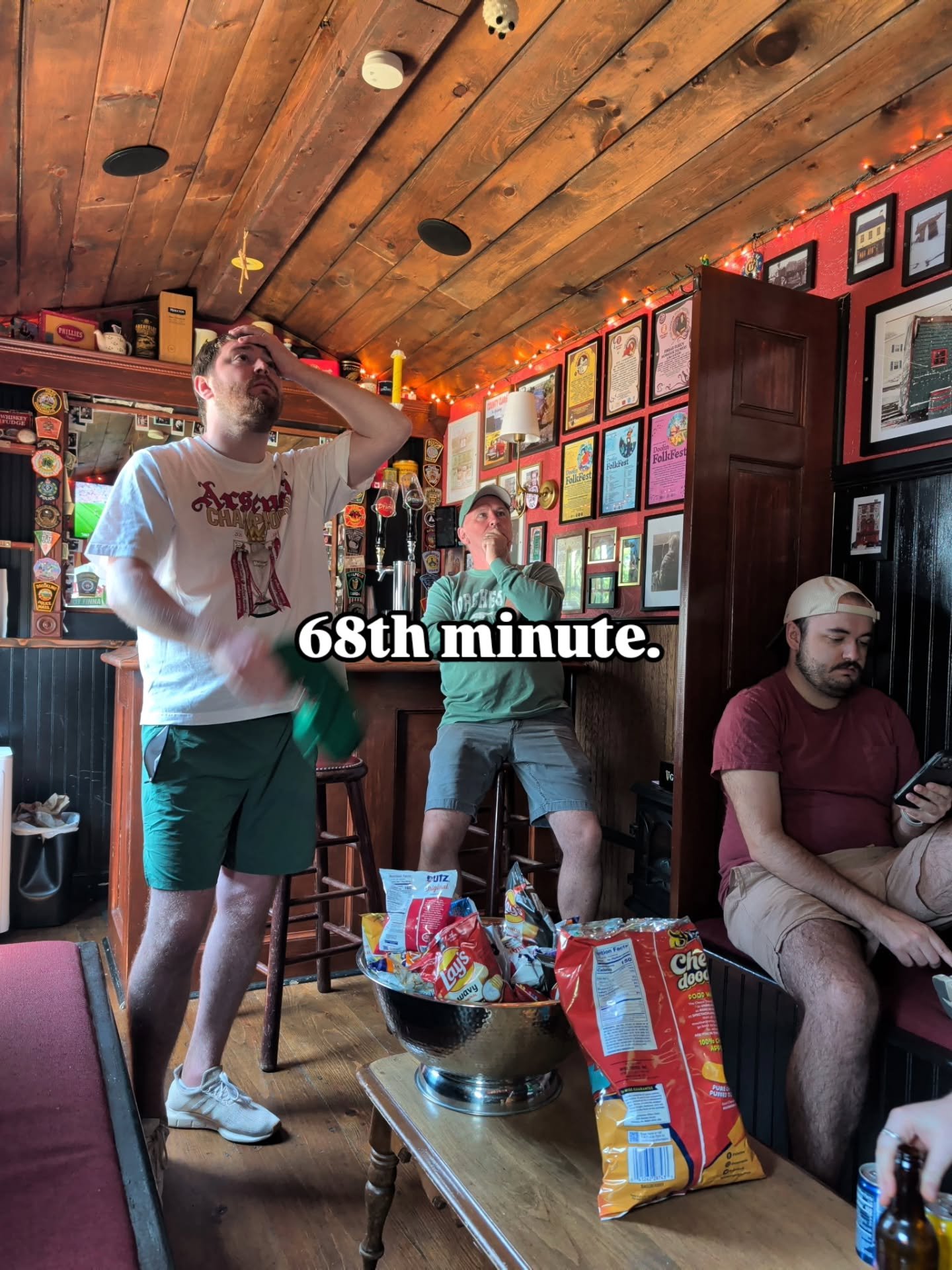 What the last three minutes of the All Ireland Football Final looked like at The Wandering Druid. Congratulations Mayo! 💚❤️💚❤️💚❤️💚❤️