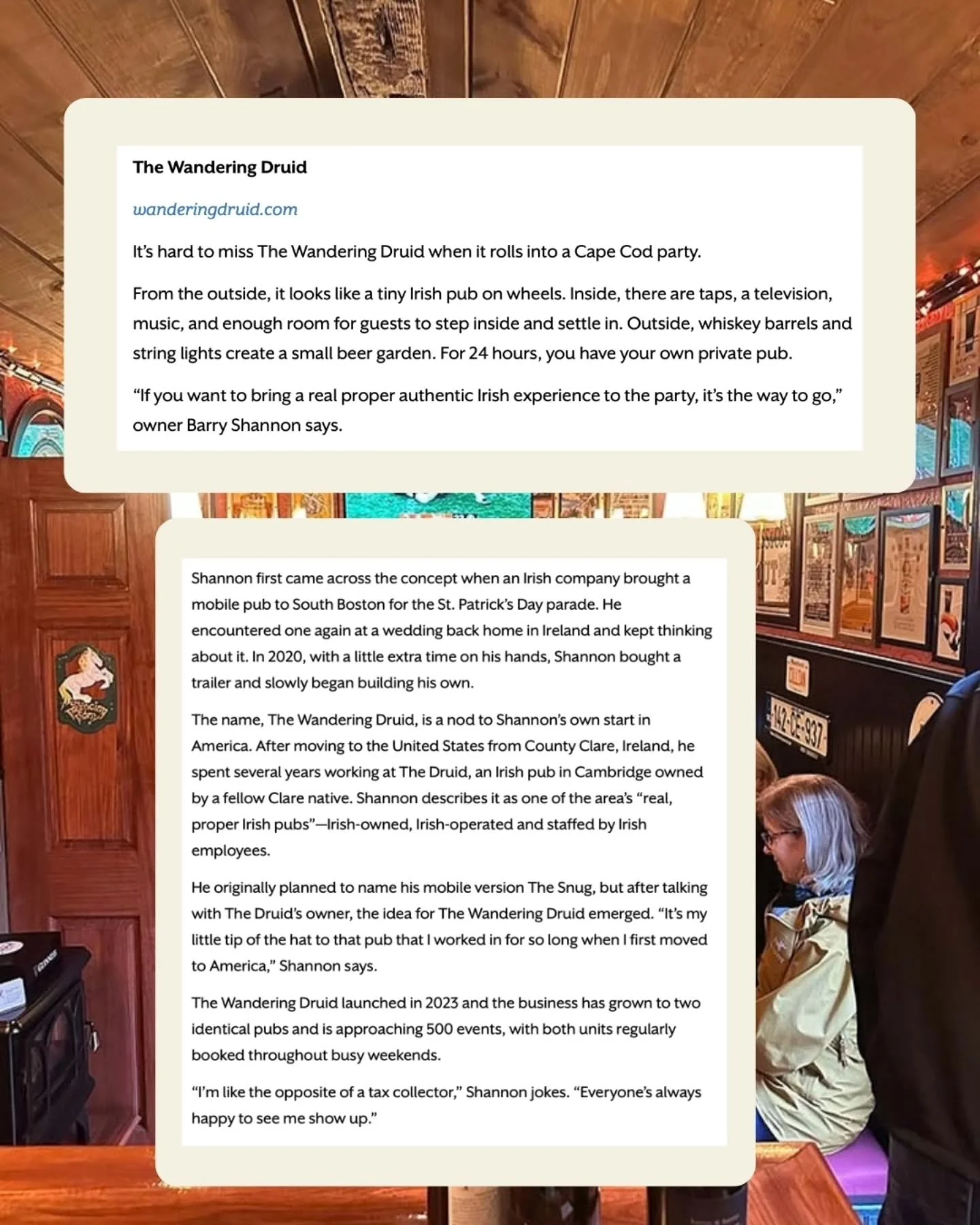 Thank you to @capecodlife for including us in their latest publication and to @byvirginianoone for the great article! Delighted to be included among some amazing small businesses serving Cape Cod! 🌊⛵️⛱️🍺