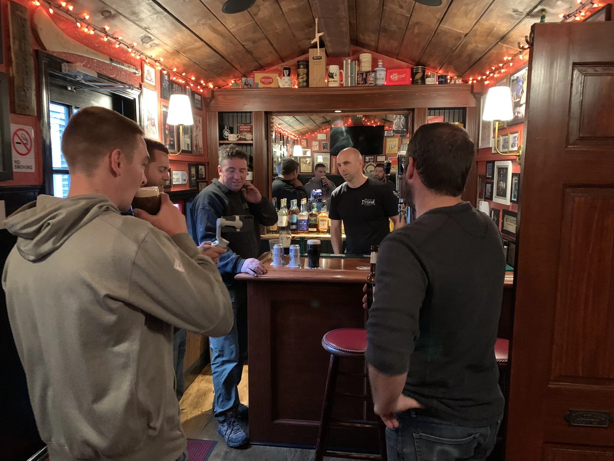 Party at The Wandering Druid, a mobile Irish pub available for rent in the Greater Boston Area.