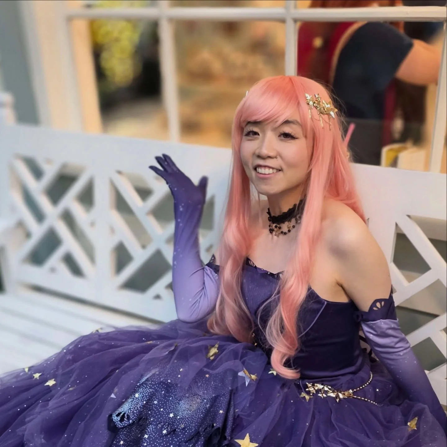 (Late) Day 3 of Magfest! I did not find many Nikkis but I'm happy for each Nikki I bumped into 🩷 hoping for more of us next year~ 

I asked prozd if he would play Infinity Nikki but he said he did give it a try and it wasn't his style. Also ran into