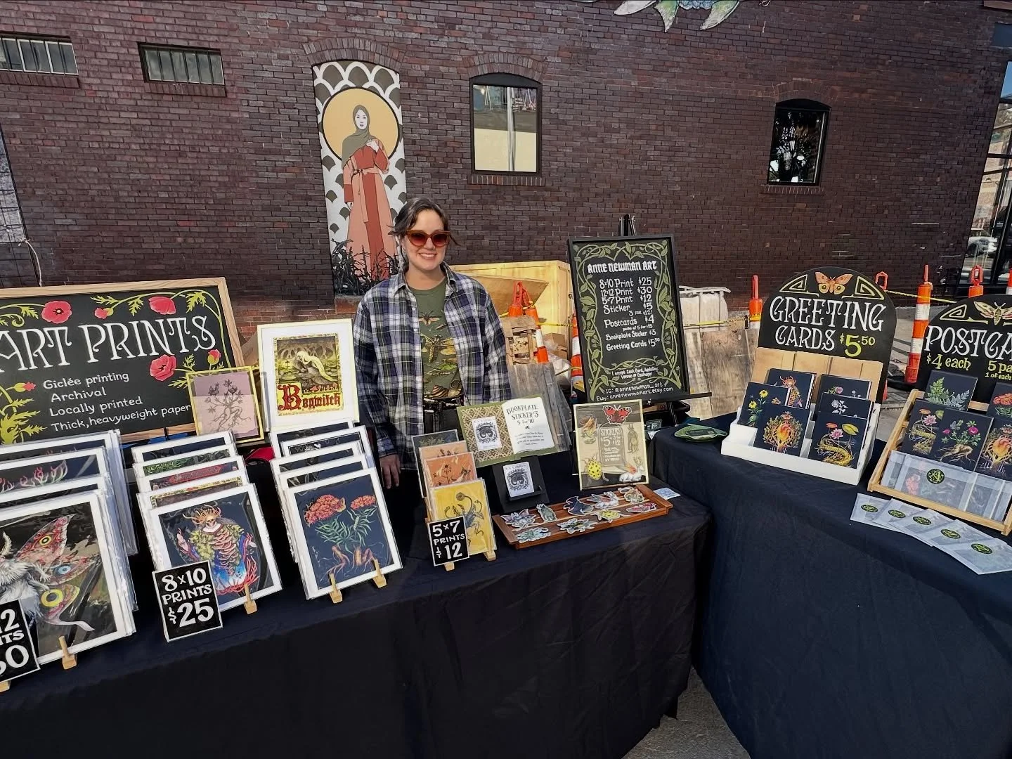 Last Benson First Friday art market for the summer! This was my second year doing these and it&rsquo;s consistently been a lot of fun and a good vibe. @bffartistmarket