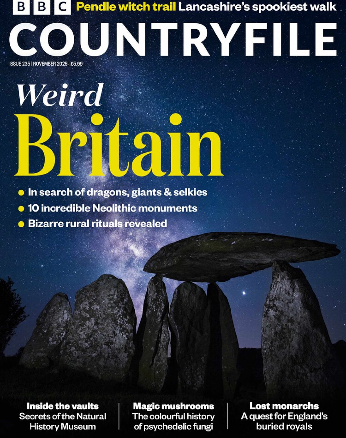 If you happen to pick up the November edition of BBC Countryfile magazine, and you flip to the article &ldquo;In search of monsters&rdquo; you will see a little blurb about Jenny Greenteeth with my illustration! I painted Jenny Greenteeth a few years