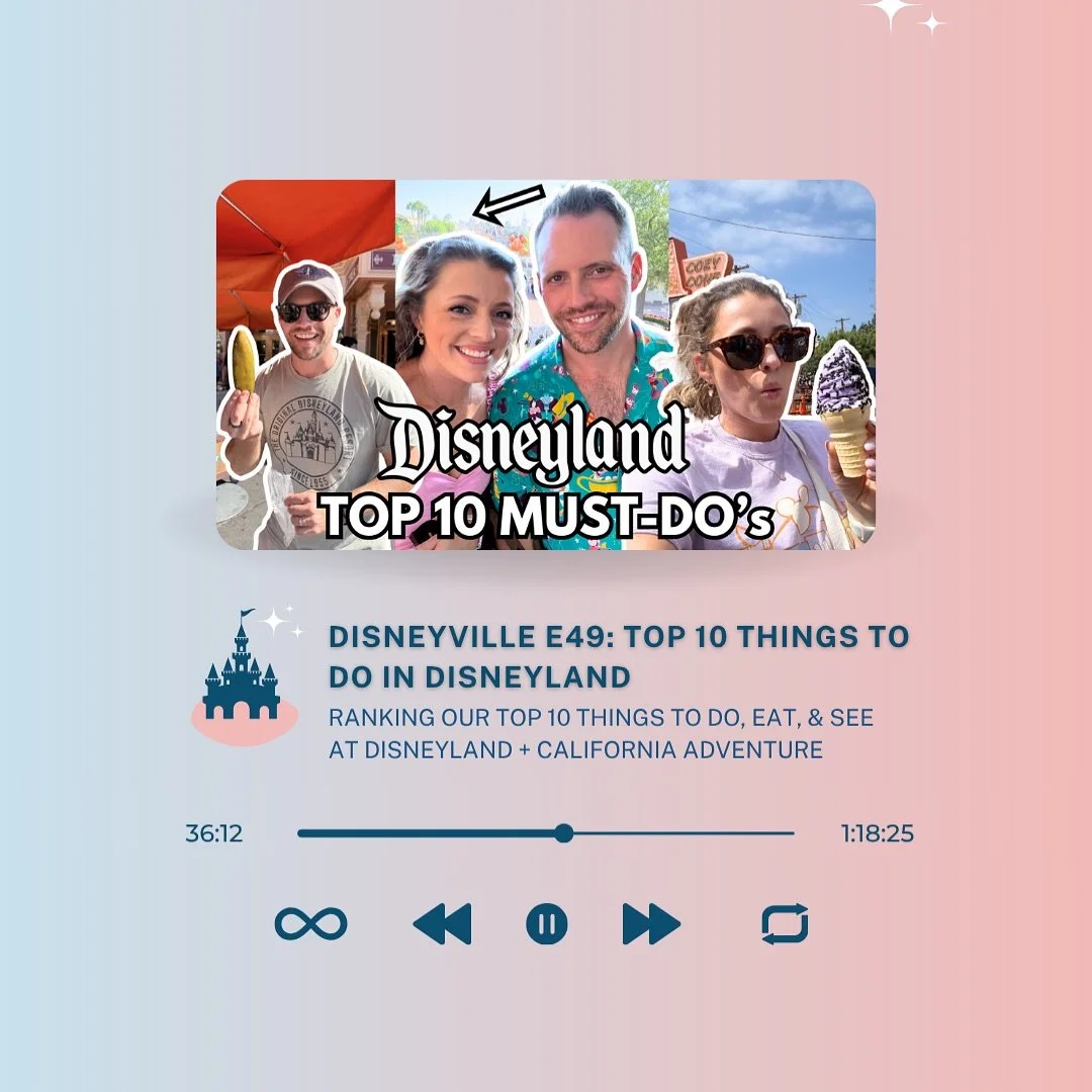 Brand new episode - hot off the press! Today we are heading to the west coast, and ranking our top 10 favorite things to do eat and see in Disneyland and California Adventure! 

Listen to this episode wherever you get your podcasts, or watch it on ou