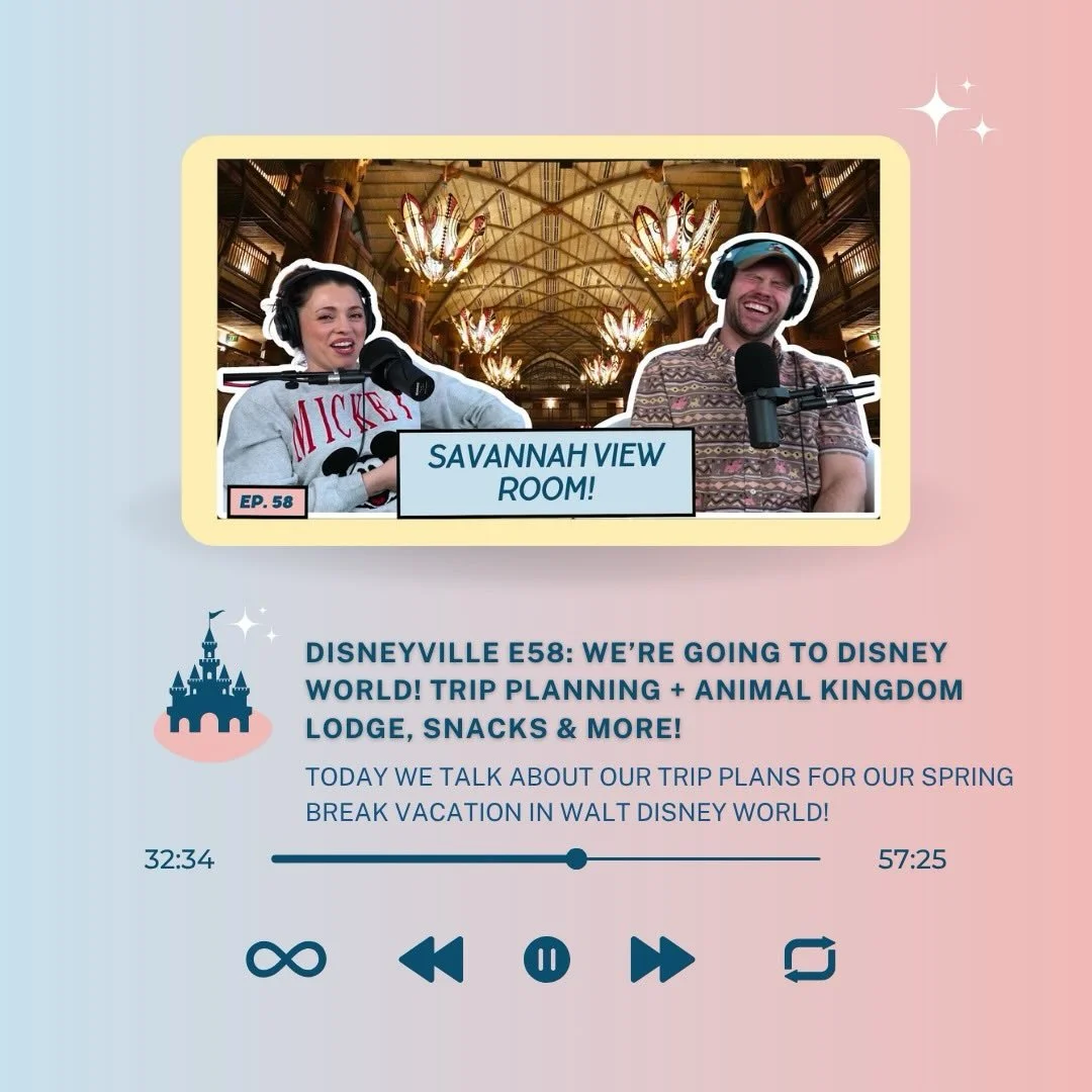 ✨ New episode is live!

We&rsquo;re going to Disney World&hellip; and today we&rsquo;re taking you along for all the planning. 🏰✈️

In this episode, we&rsquo;re breaking down our upcoming spring break trip - from staying at Animal Kingdom Lodge to f