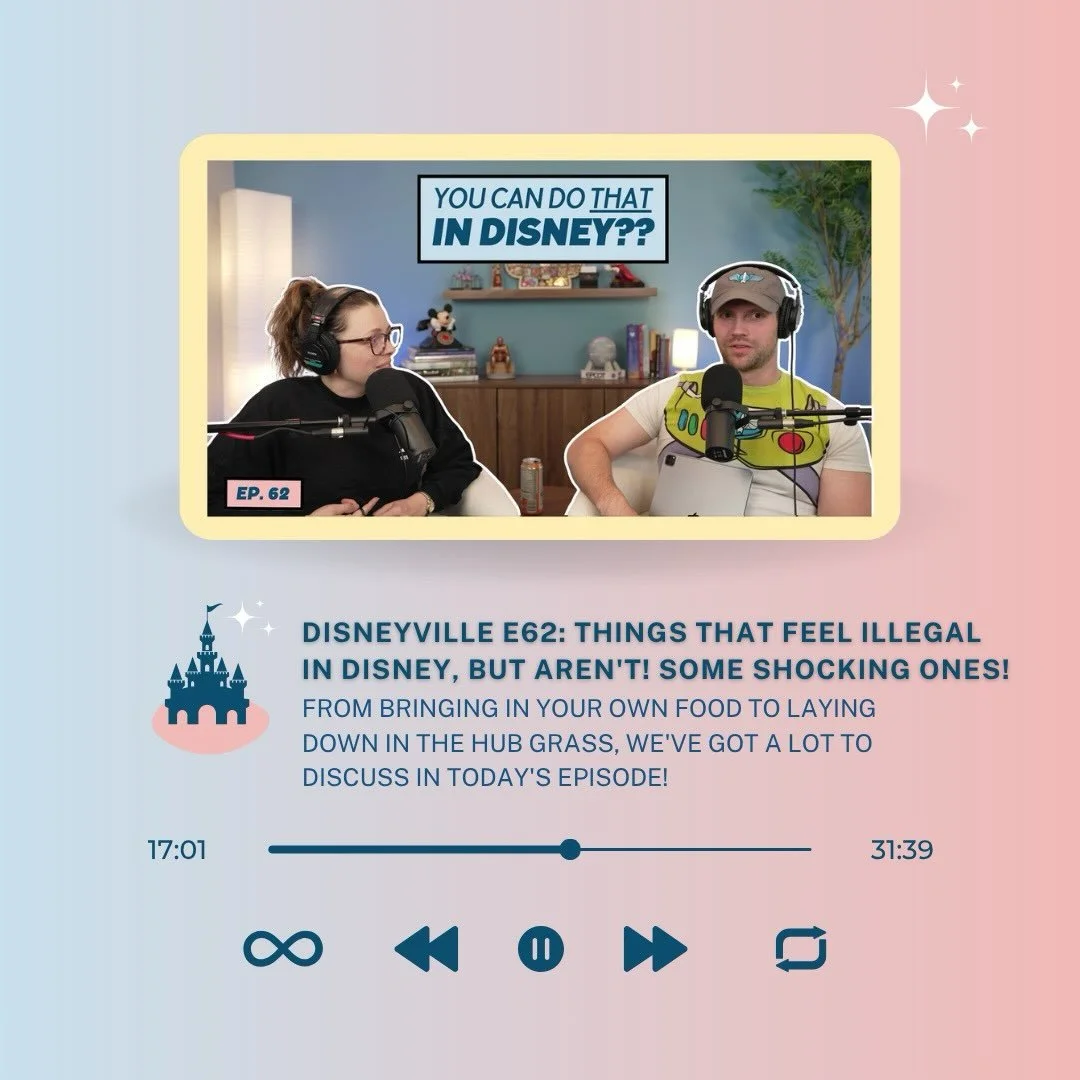 🚨 New episode is live! 👀

Today we&rsquo;re talking about things that FEEL illegal in the Disney Parks... but totally aren&rsquo;t. 😅

From bringing your own food into the parks and laying down on the Hub grass, we&rsquo;re breaking down some of t