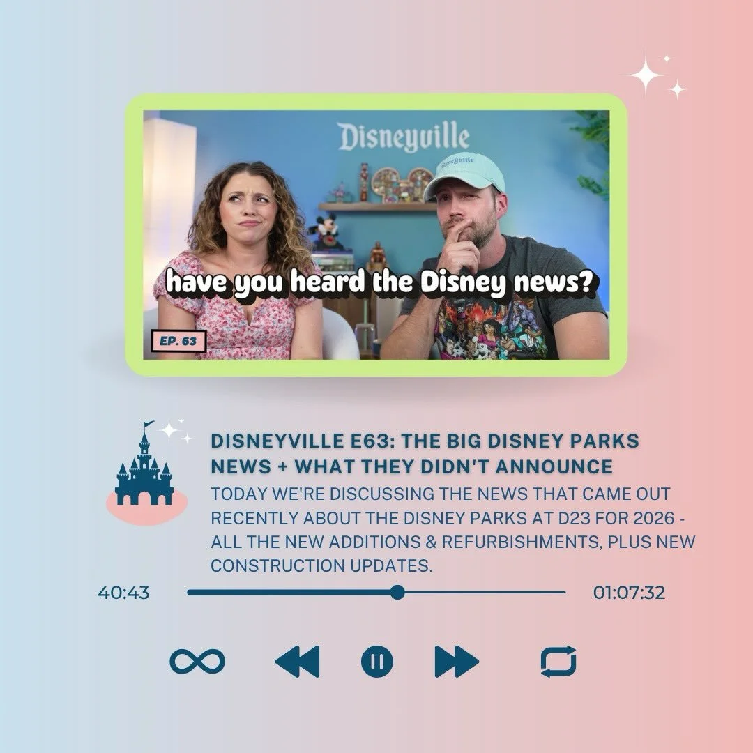 🚨 New episode is live! ✨

There was A LOT of Disney Parks news coming out of D23&hellip; but we&rsquo;re not just talking about what Disney announced. 👀 We&rsquo;re also talking about what they didn&rsquo;t announce.

In this episode, we&rsquo;re b