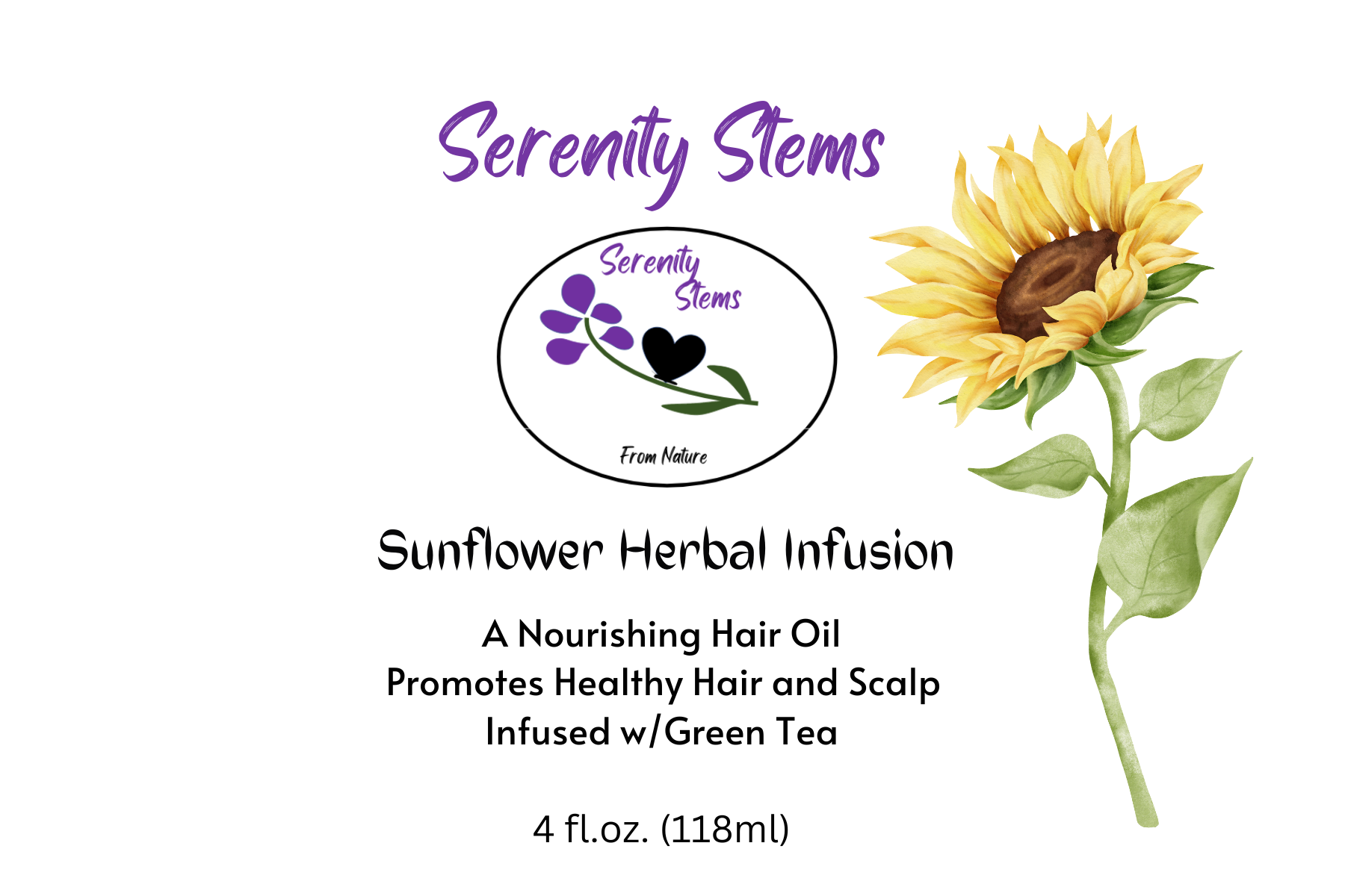 Nourishing Sunflower Herbal Infusion — Serenity Stems