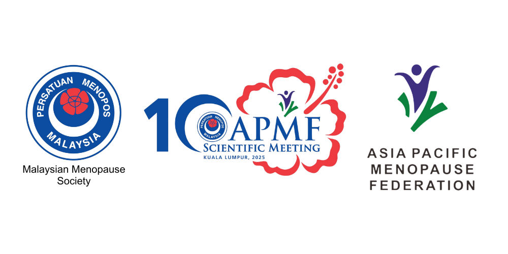 Logos of Perhimpunan Hemodialisis Malaysia, CAPMF Scientific Meeting, and Asia Pacific Menopause Federation.
