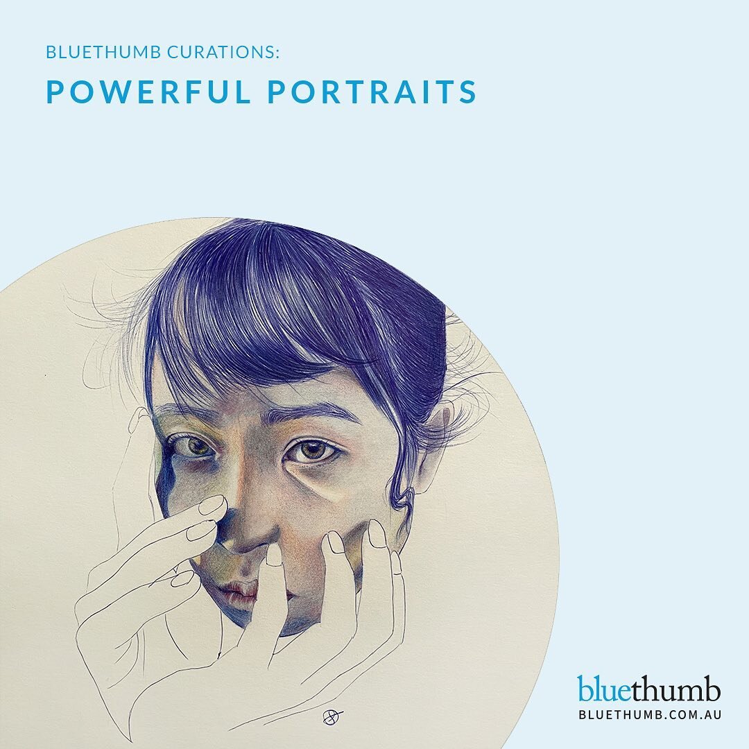 Thank you @bluethumbart for featuring my work in their latest curation &ldquo;Powerful portraits&rdquo; 💙

#bluethumb #bluethumbcurations