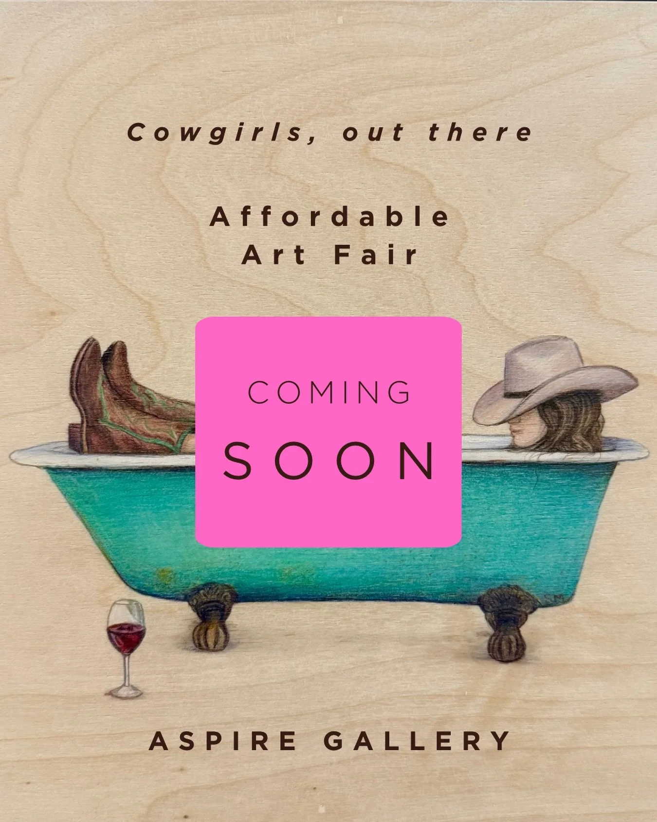 I&rsquo;m so excited about how my Cowgirls series is developing. Here&rsquo;s a sneak peek at the first one, Cowgirl, out there. Coming this May to Brisbane @affordableartfairau with @aspiregallery 🩷

#comingsoon #cowgirls #aaf #aspiregallery