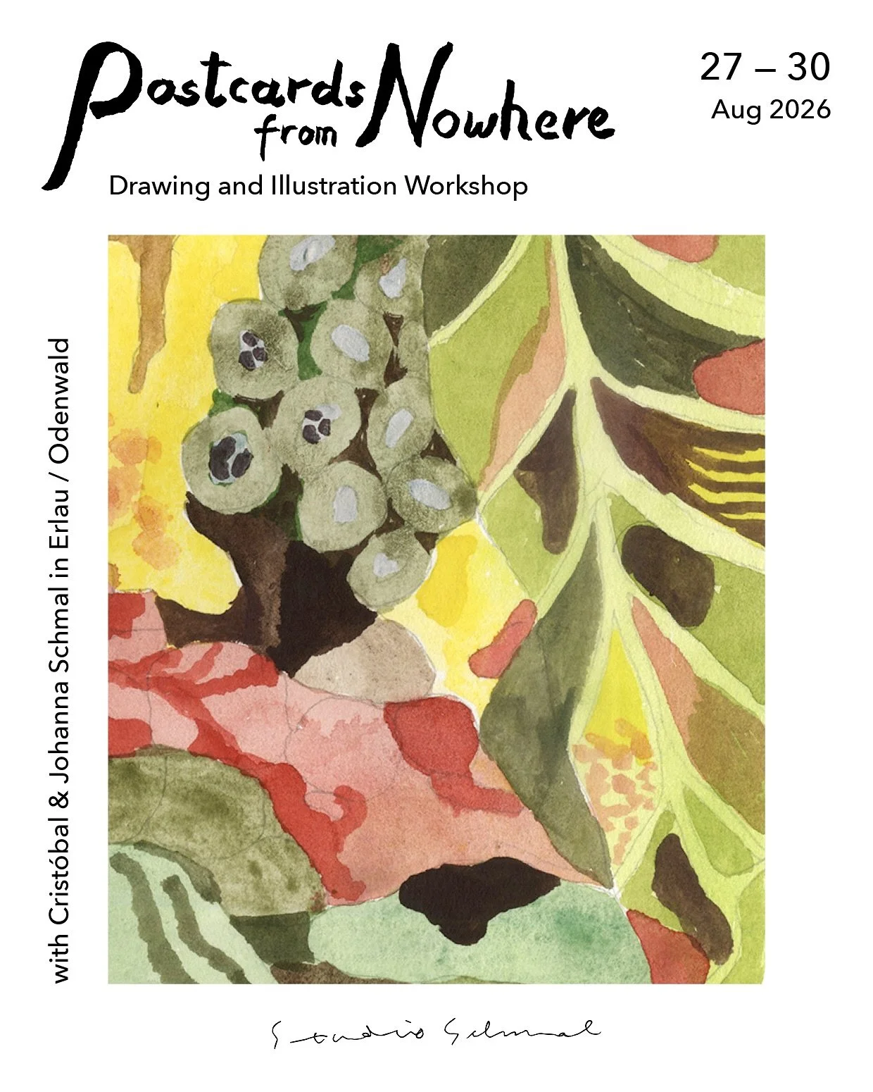 Yeah, so happy to announce POSTCARD FROM NOWHERE together with @nomonki 🤩 It&rsquo;s our first long weekend course in Erlau and we will fully immerse in the place and attentively observe it&rsquo;s influeces on ourselves, blending drawing with narra