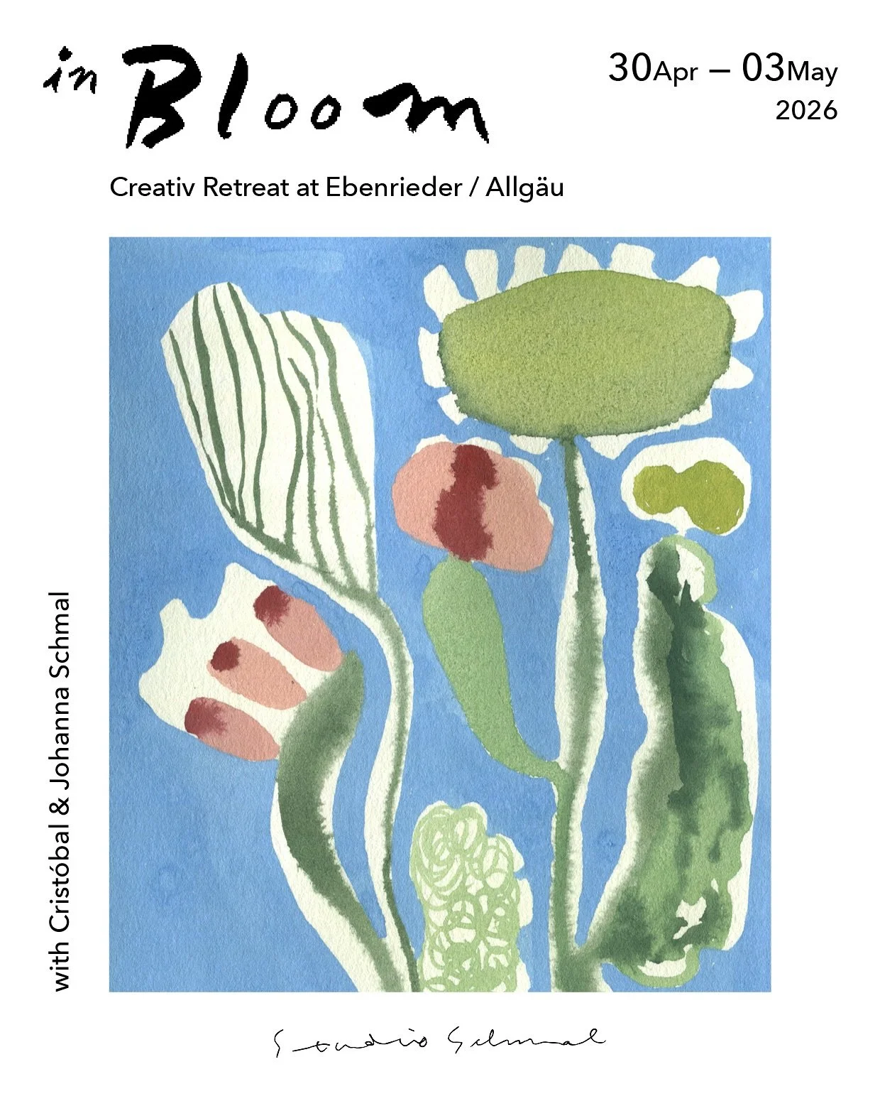 Time for new plans 🤩 We are more than excited to share this new experience with you today:

IN BLOOM a creative retreat in collaboration with @ebenrieder in the Allg&auml;u! Together we will encounter the essence of spring through drawing and painti