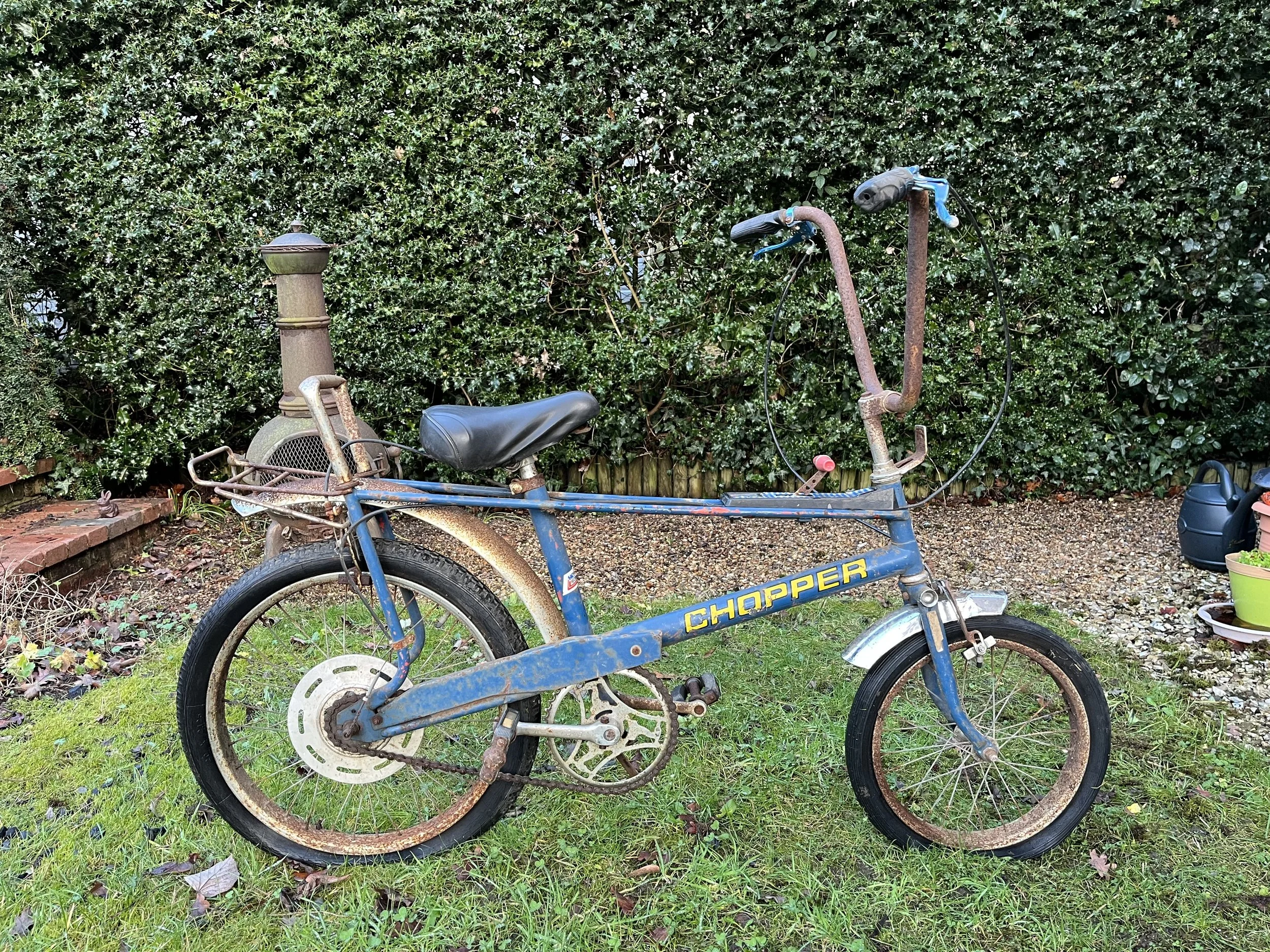 Unfortunately, this Chopper was too far gone, so inevitably, it was stripped for its' parts, to keep other Choppers on the road.