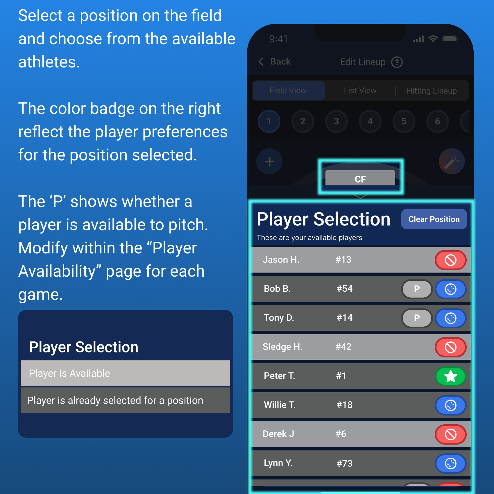 Player Selection