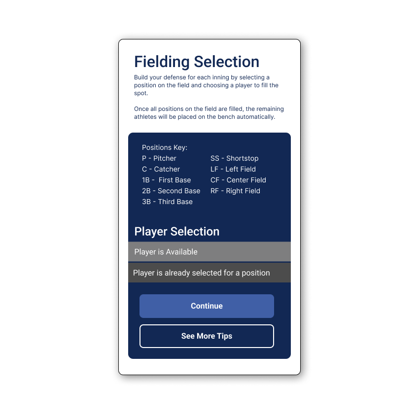Fielding Selection