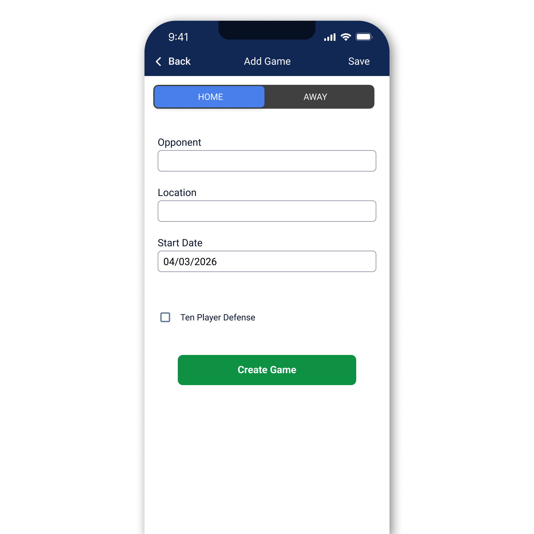 New Game - Information