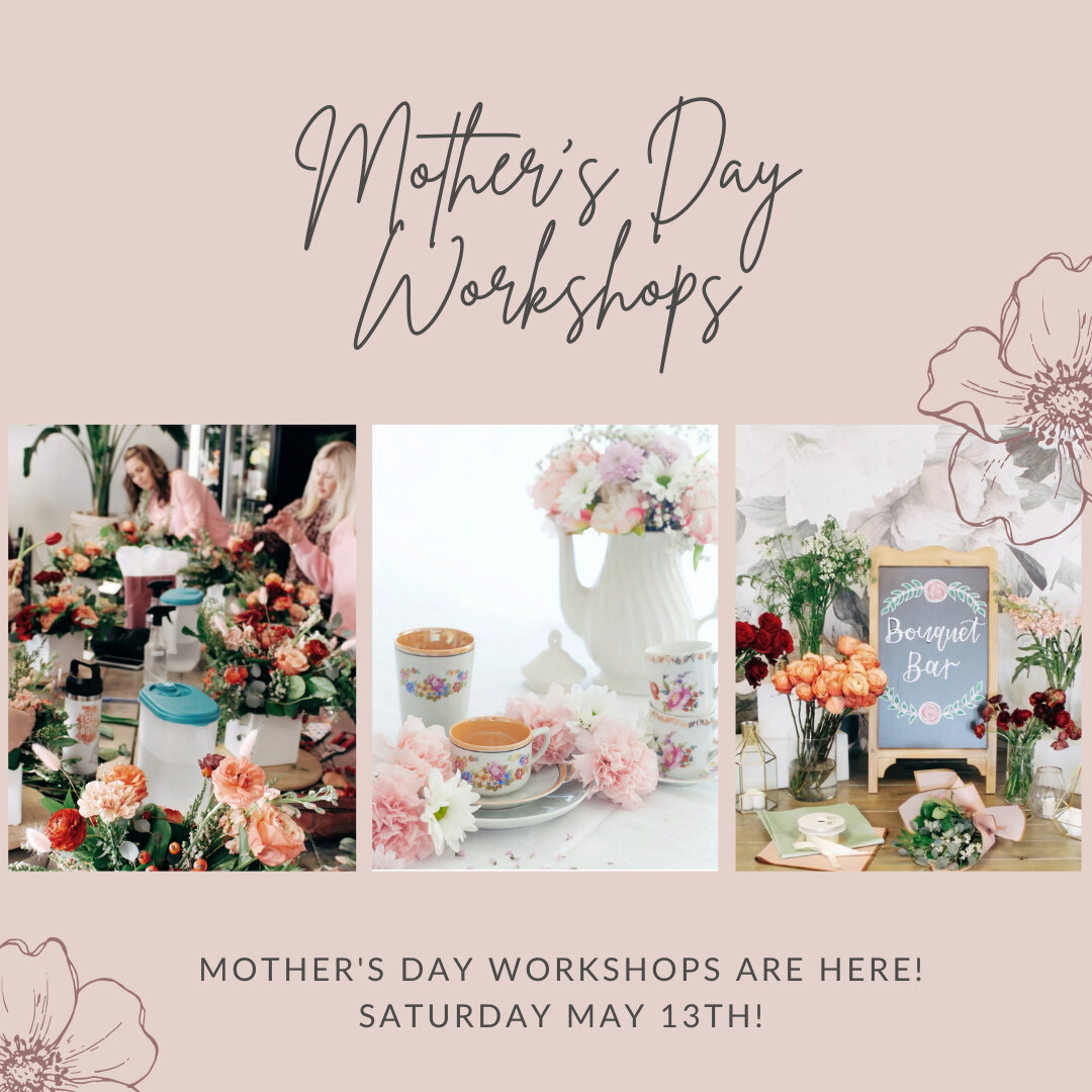 Join us for one of our special Mother's Day floral workshops! Celebrate the special women in your life and create beautiful memories together as you learn the art of flower arranging. ⠀⠀⠀⠀⠀⠀⠀⠀⠀
⠀⠀⠀⠀⠀⠀⠀⠀⠀
Our workshops are designed for all skill level