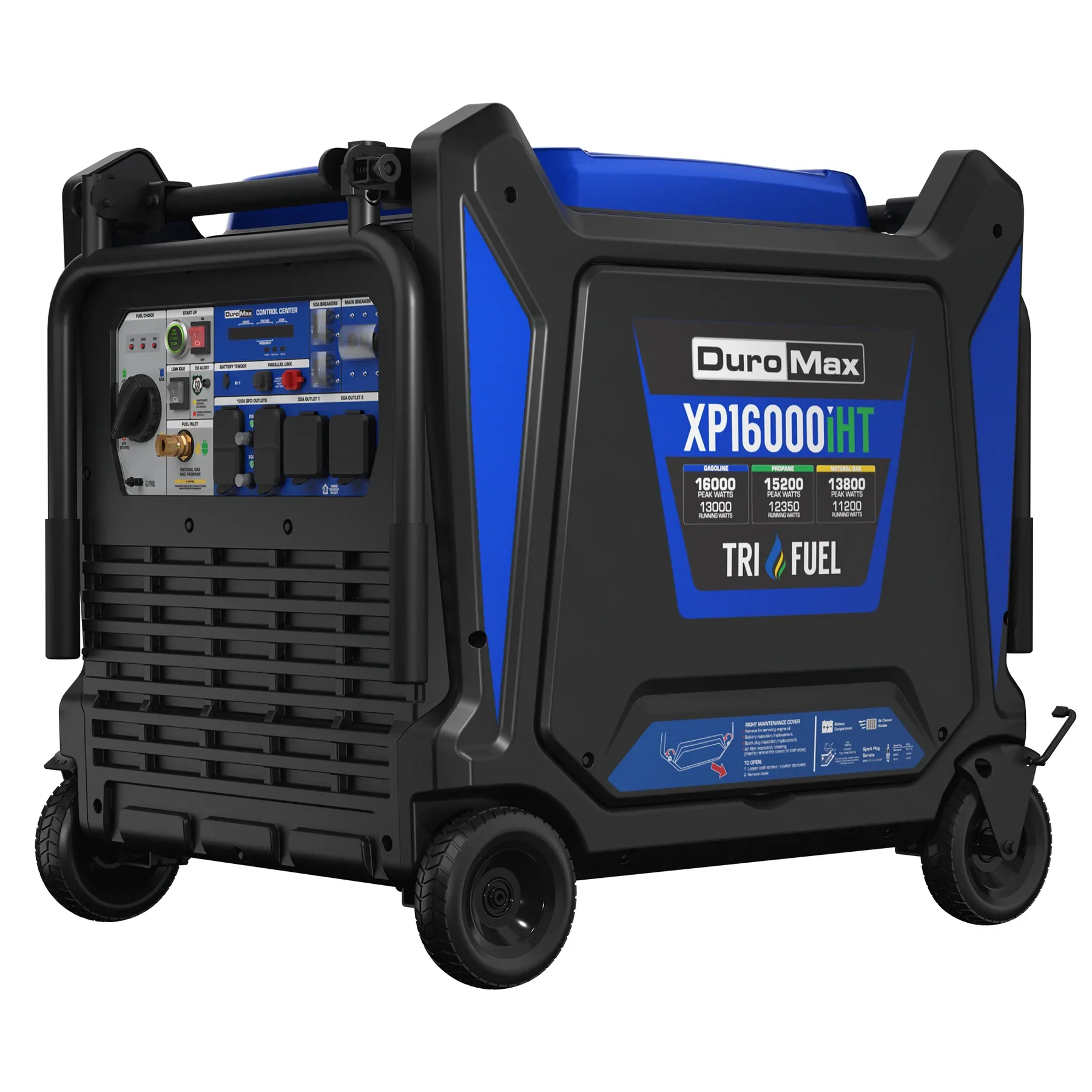 DuroMax 16,000 Watt Portable Tri-Fuel Inverter Generator