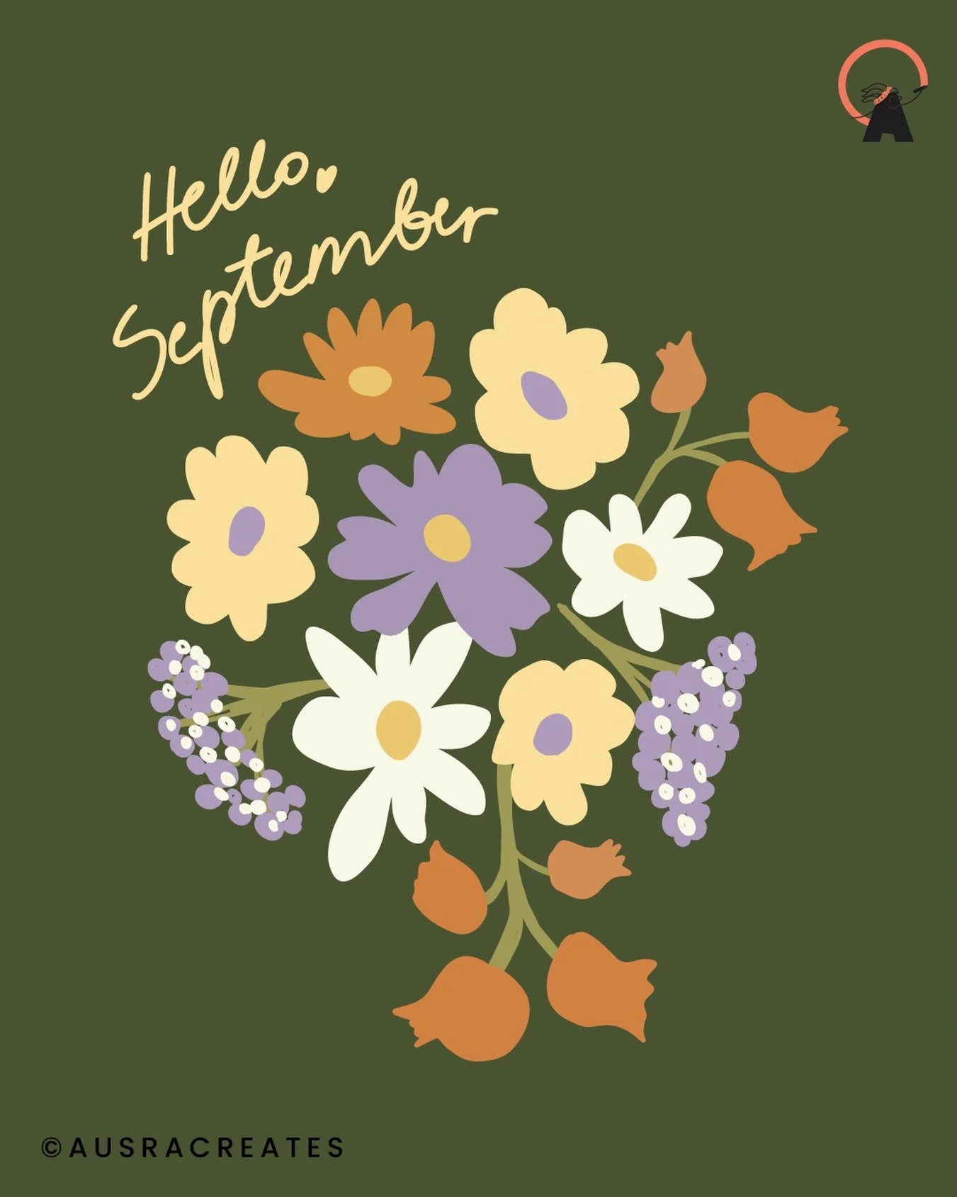 The Fall, it&rsquo;s here 🍂Kids are back to school, and I am back to the flow creating beautiful art and patterns for you to enjoy, license for your brand and products. And this beautiful bouquet for you to enjoy 🥰🍂🧑&zwj;🎨🎨

#ausracreates #sept
