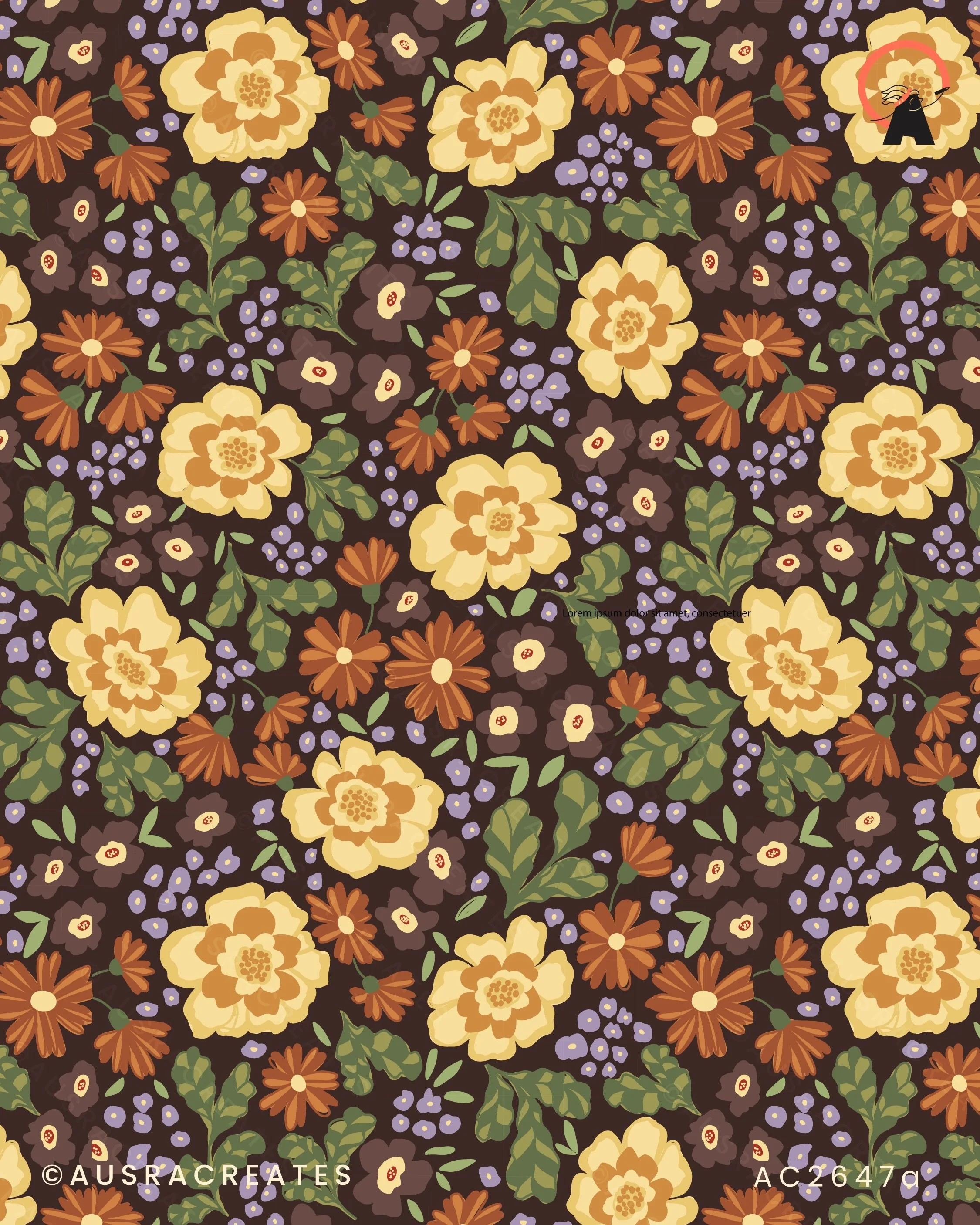 Cute farmhouse fall floral today 🥰🍂🌼🌸
Available to license and soon on @spoonflower 🌼

#ausracreates #farmhousefall #surfacepatterndesigner #artlicending