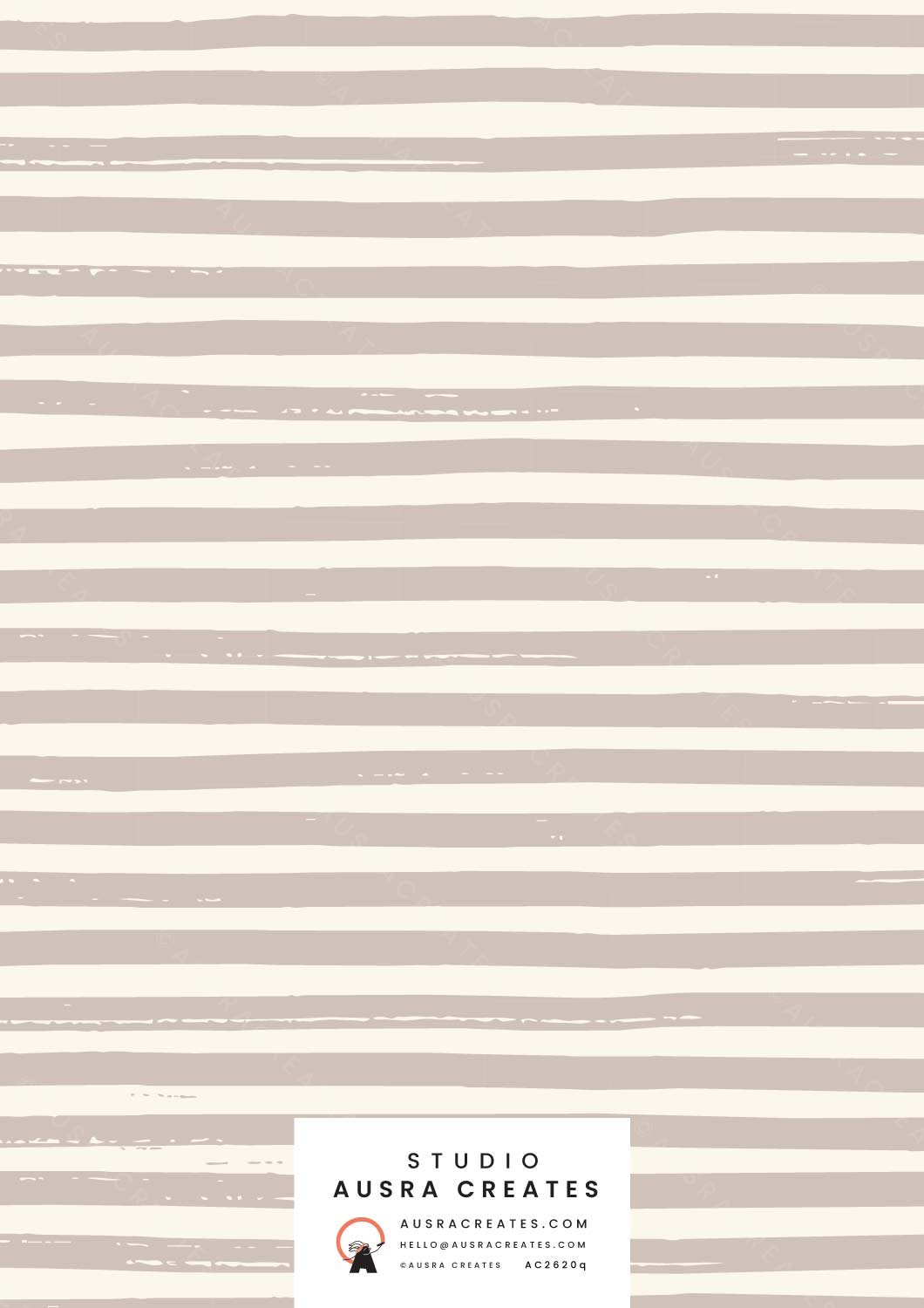 Boho Beach House Coastal Summer Neutral Tan Cream Stripe Pattern for art licensing