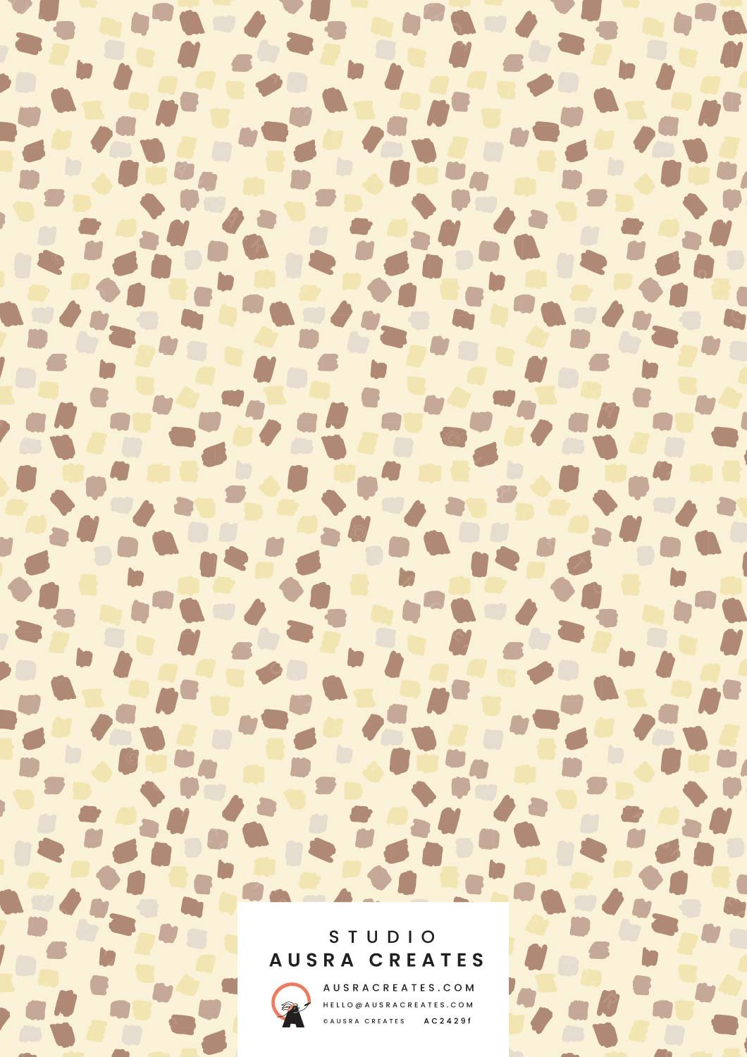 Simple Playful Unisex Baby terrazzo pattern print for art licensing, fabric, stationery and nursery decor in sand