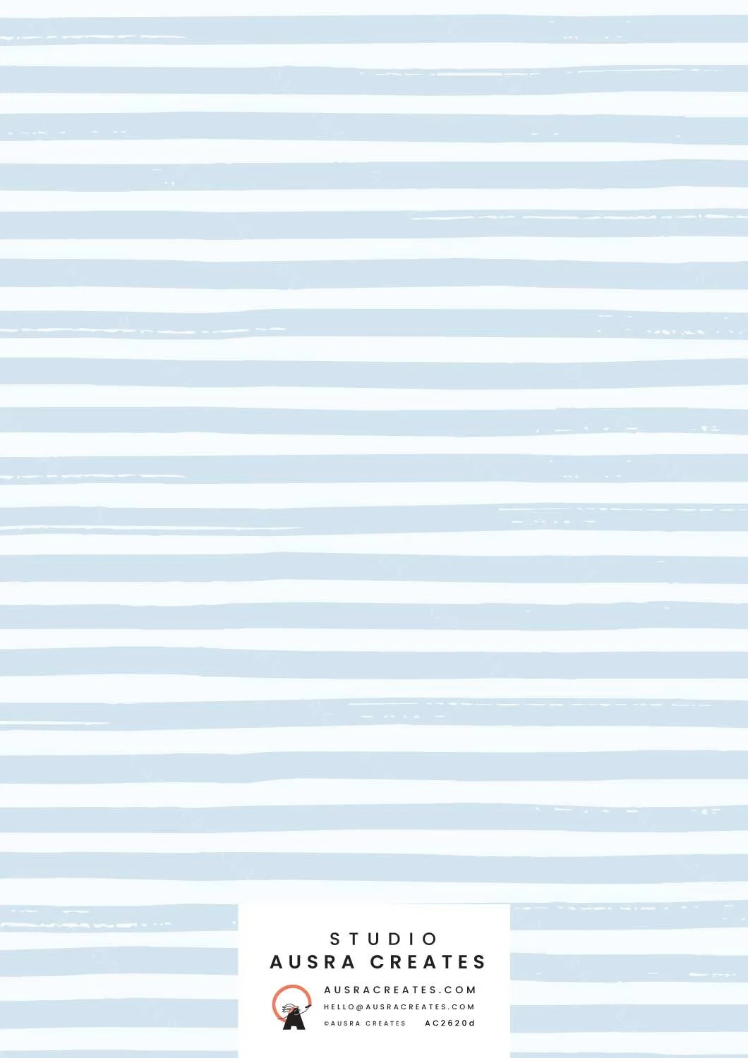 Boho Beach House Coastal Summer Calm Sea Blue  Stripe Pattern for art licensing