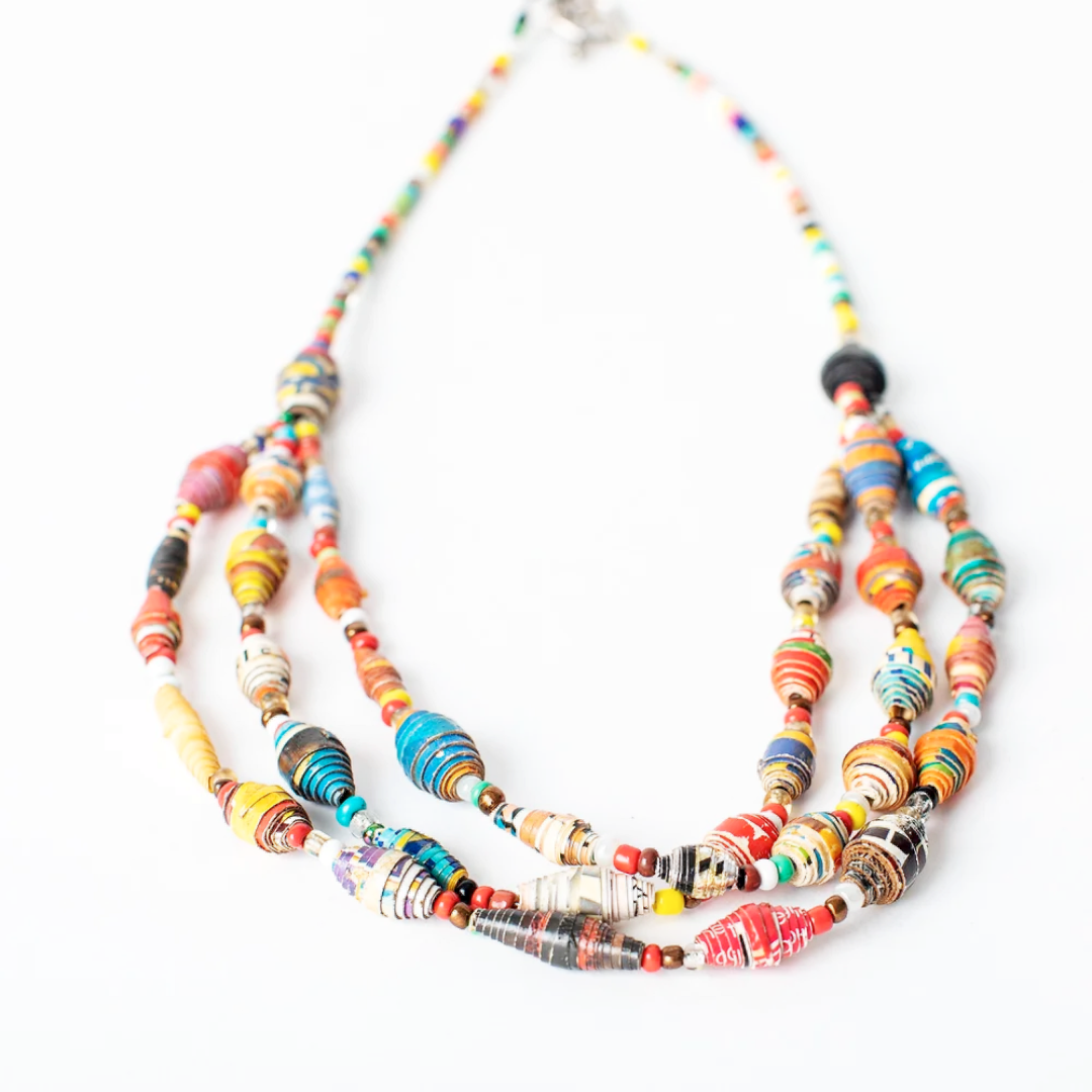 Rainbow 'Glow Bead' Necklace – KerrieBerrie Beads & Jewellery