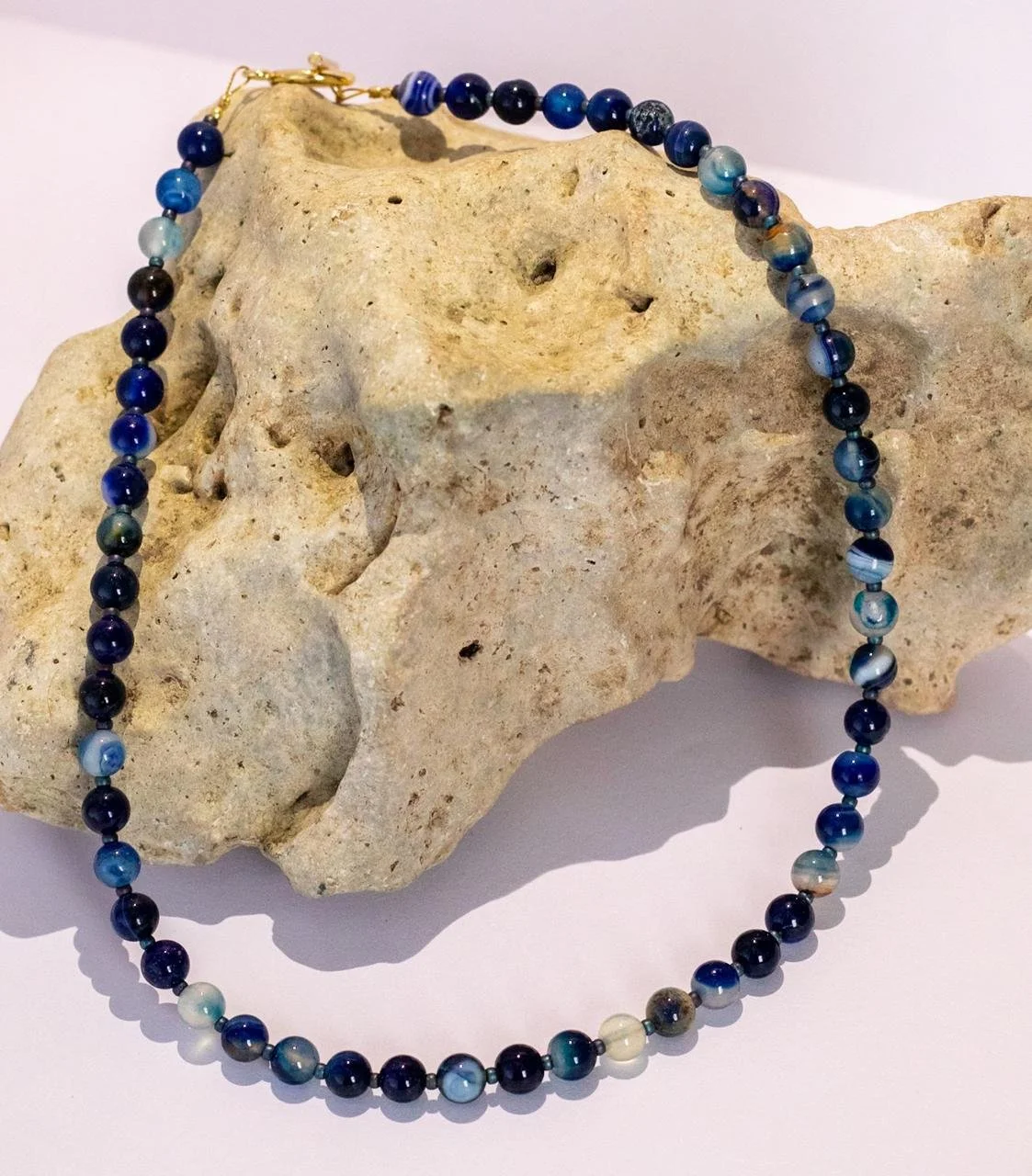 Denim Blue Agate Necklace.jpg