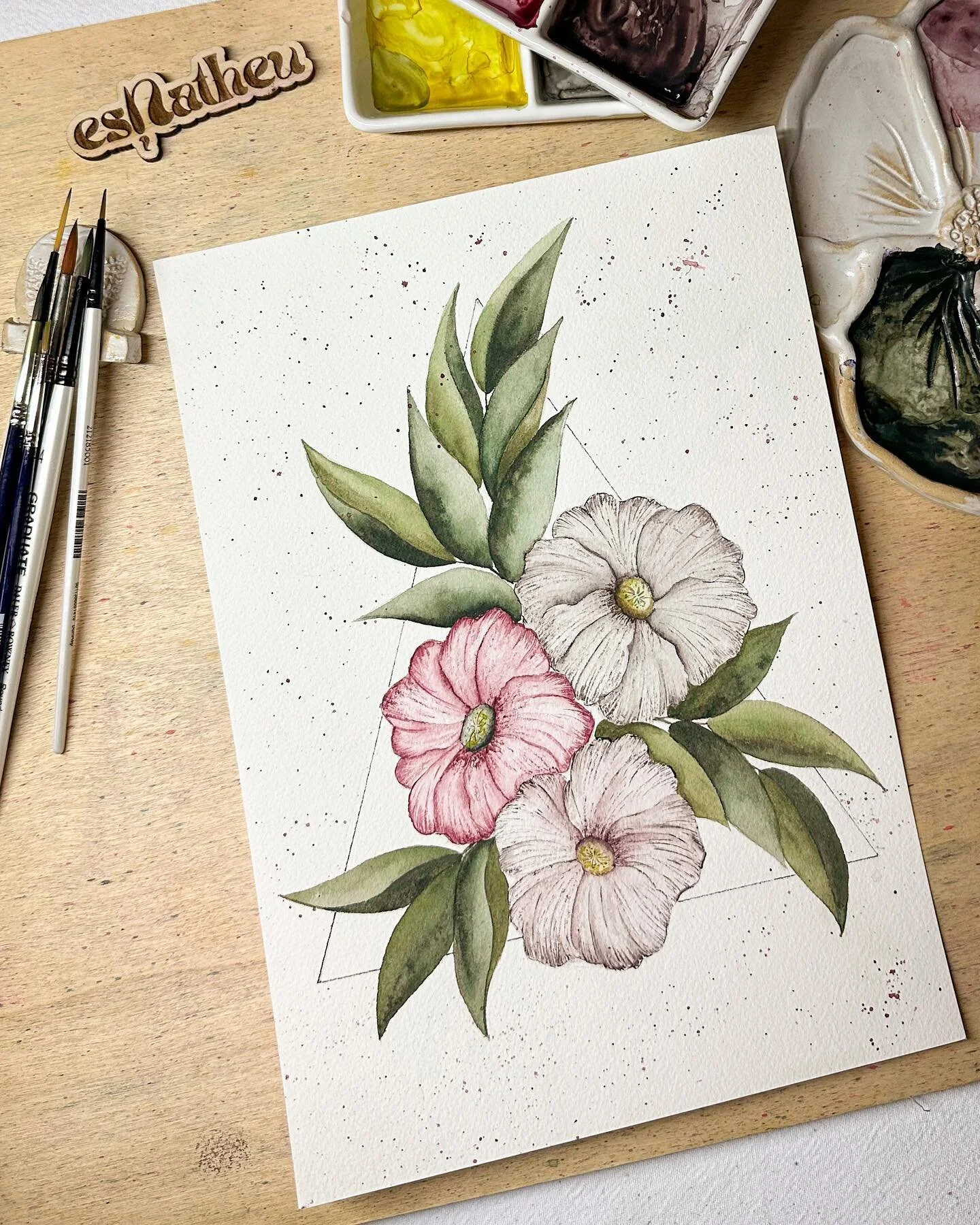 Soooo... where did that one come from? 🤔 Well, once in a while I take a look at my previous paintings. I don't think I've shown this here but, I put them all in a couple of binders since I started painting again a few years ago. It's useful to notic