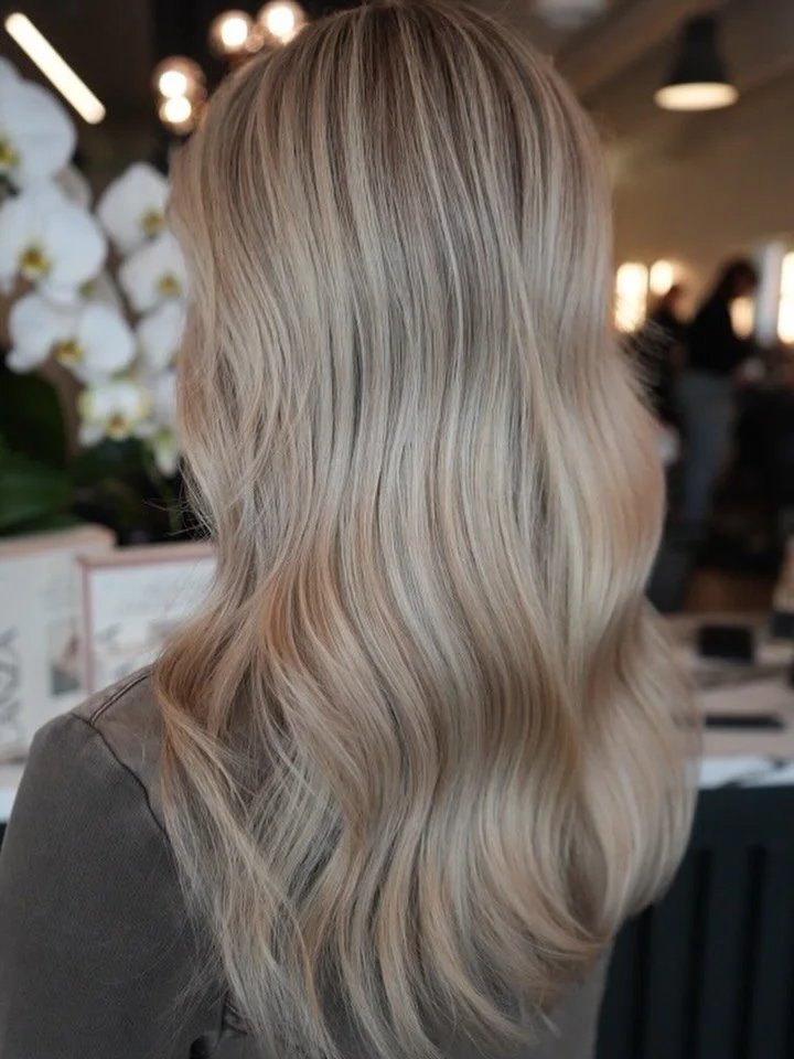 Summer may be winding down, but blondes are still bringing the sunshine into fall 🍂✨ Whether it&rsquo;s golden highlights, buttery tones, or bright dimension, blondes don&rsquo;t stop shining when the leaves start turning. Blonde is always in season