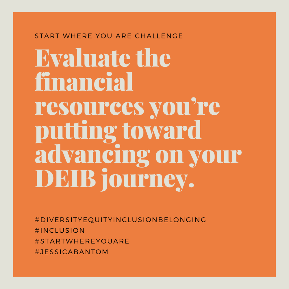 Evaluate The Financial Resources You’re Putting Toward Advancing On Your DEIB Journey