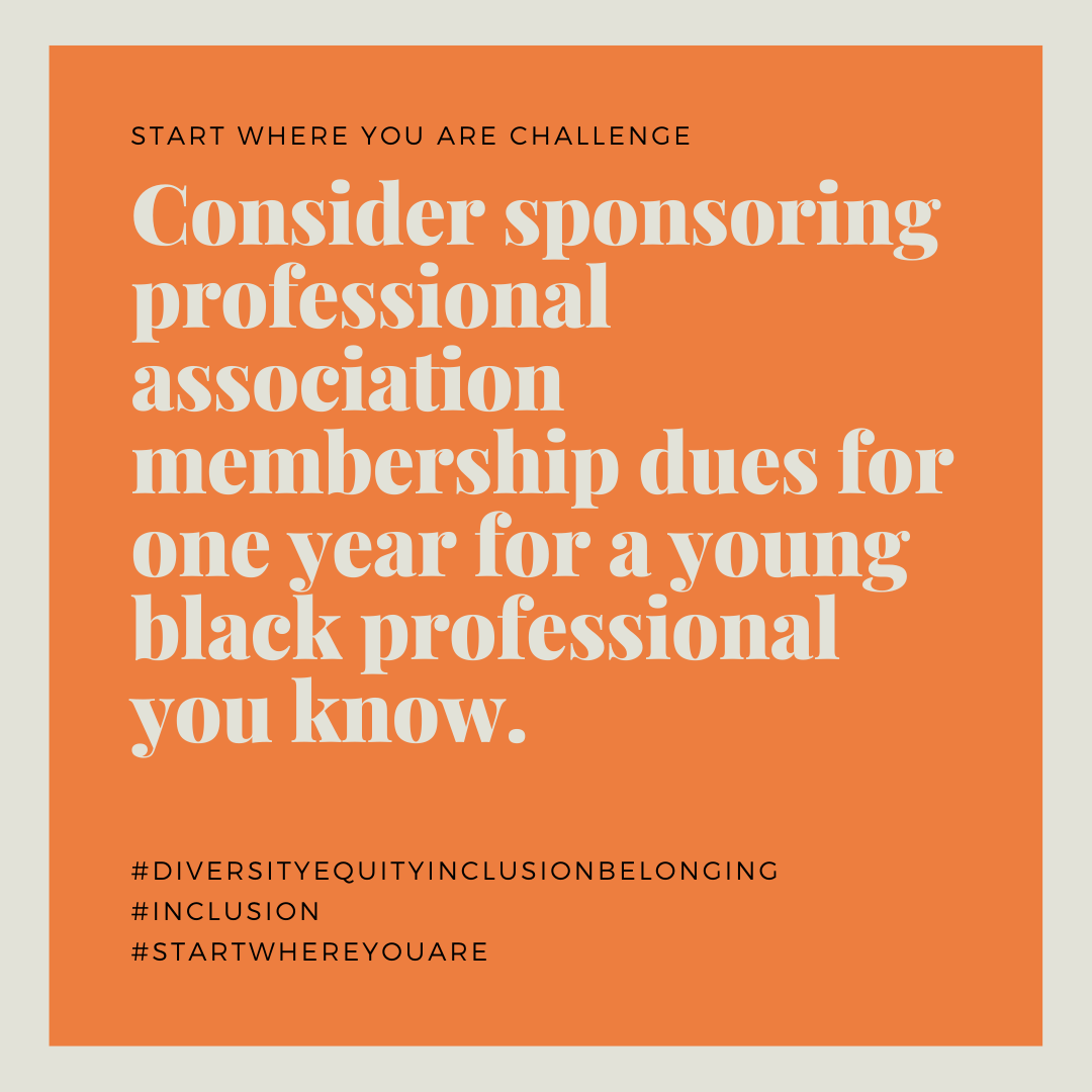 Consider Sponsoring Professional Association Membership Dues For One Year For A Young Black Professional You Know