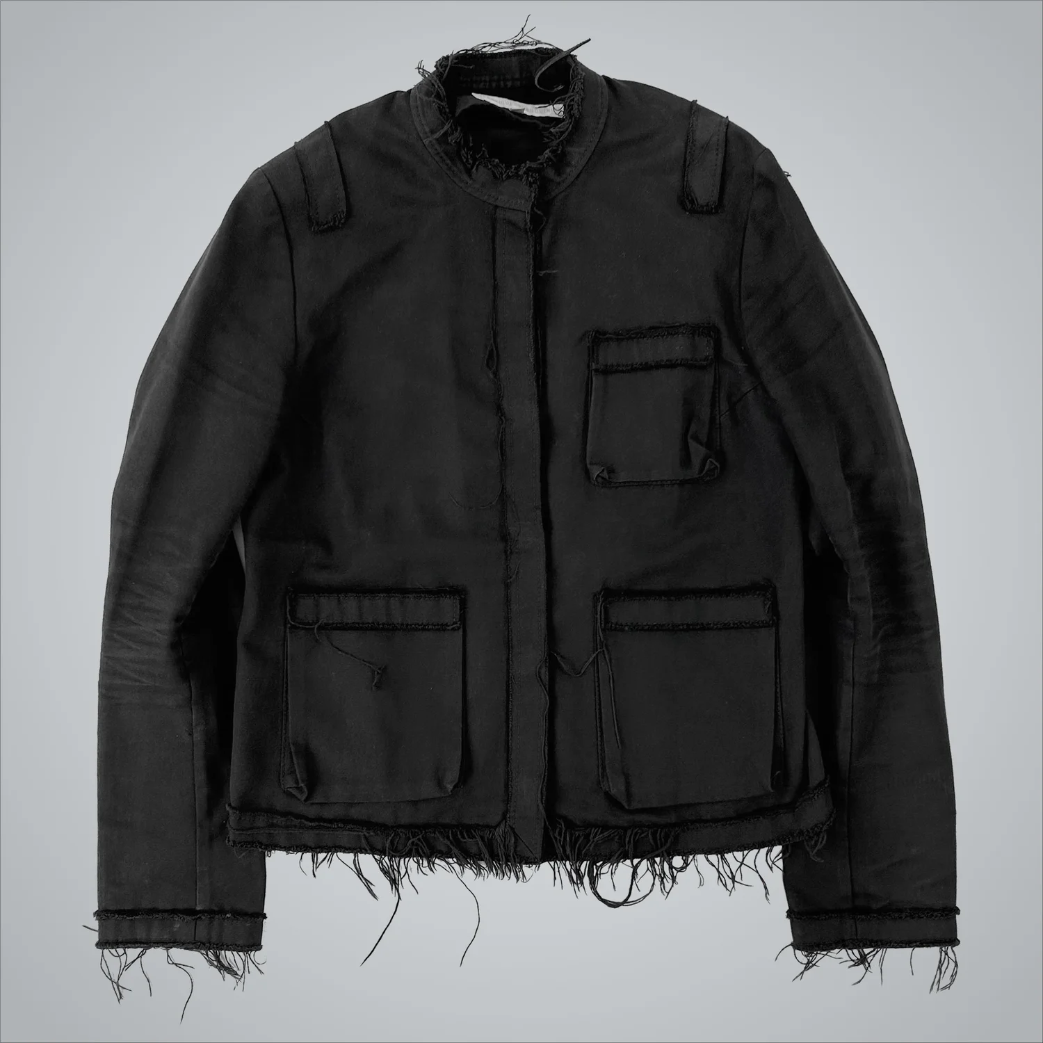 Veronique Branquinho Distressed Military Jacket (AW02) — Guerrero