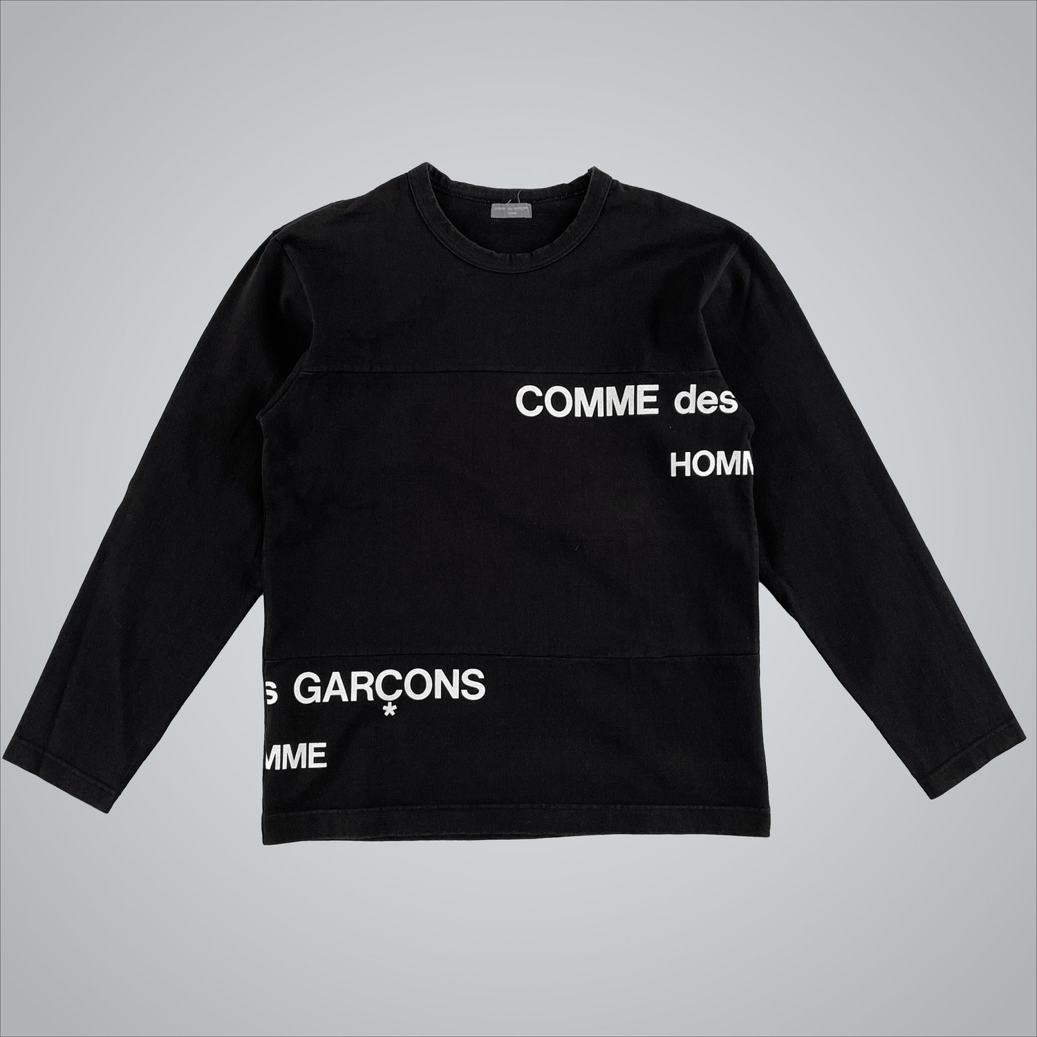 Comme Des Garçons Homme Split logo Long sleeve (AW2001) — Guerrero