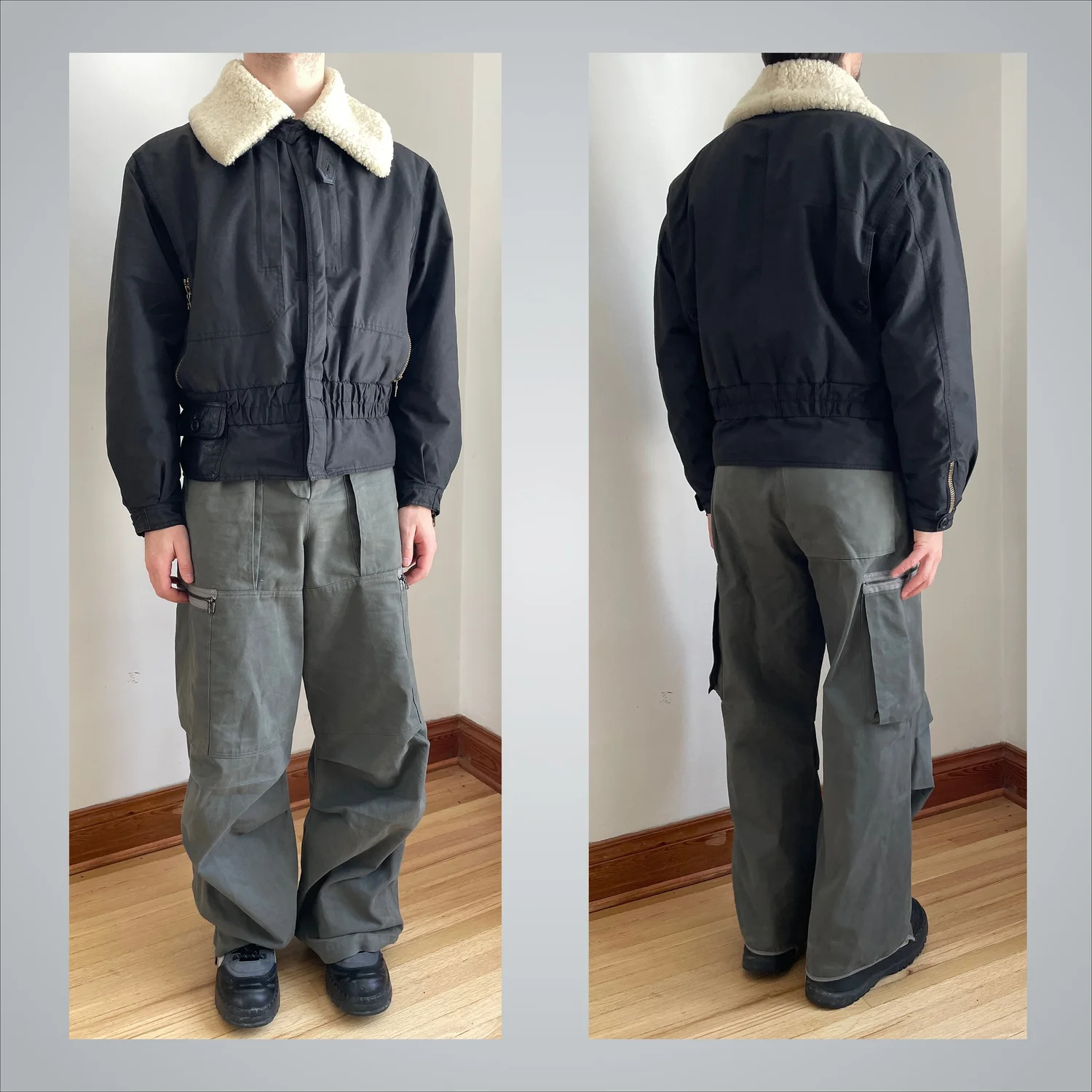 Giorgio Armani Sherpa Cropped Jacket (1990s) — Guerrero