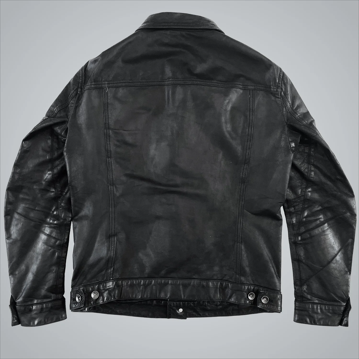 Rick Owens Leather Trucker Jacket (SS08) — Guerrero