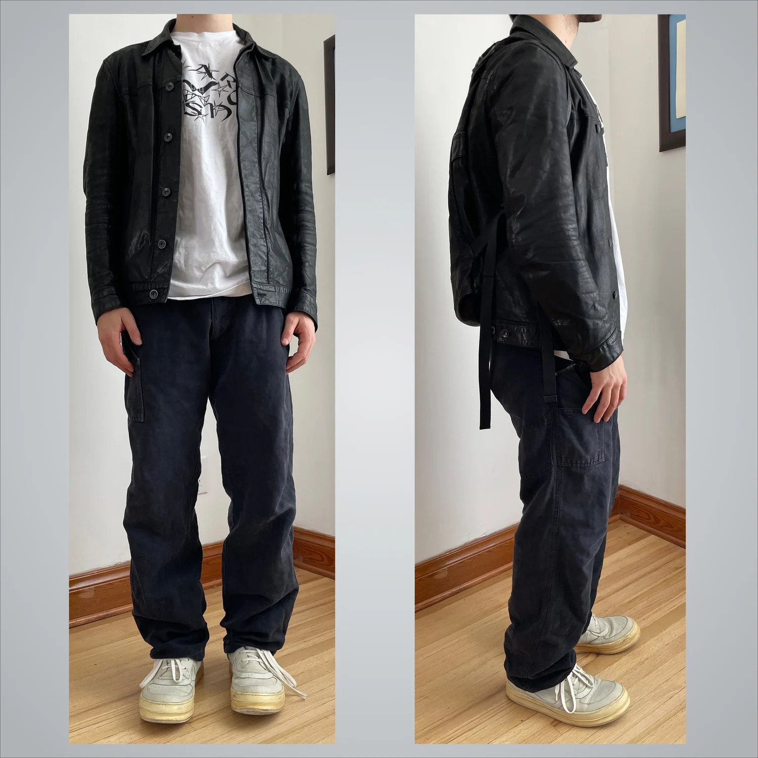 Rick Owens Leather Trucker Jacket (SS08) — Guerrero