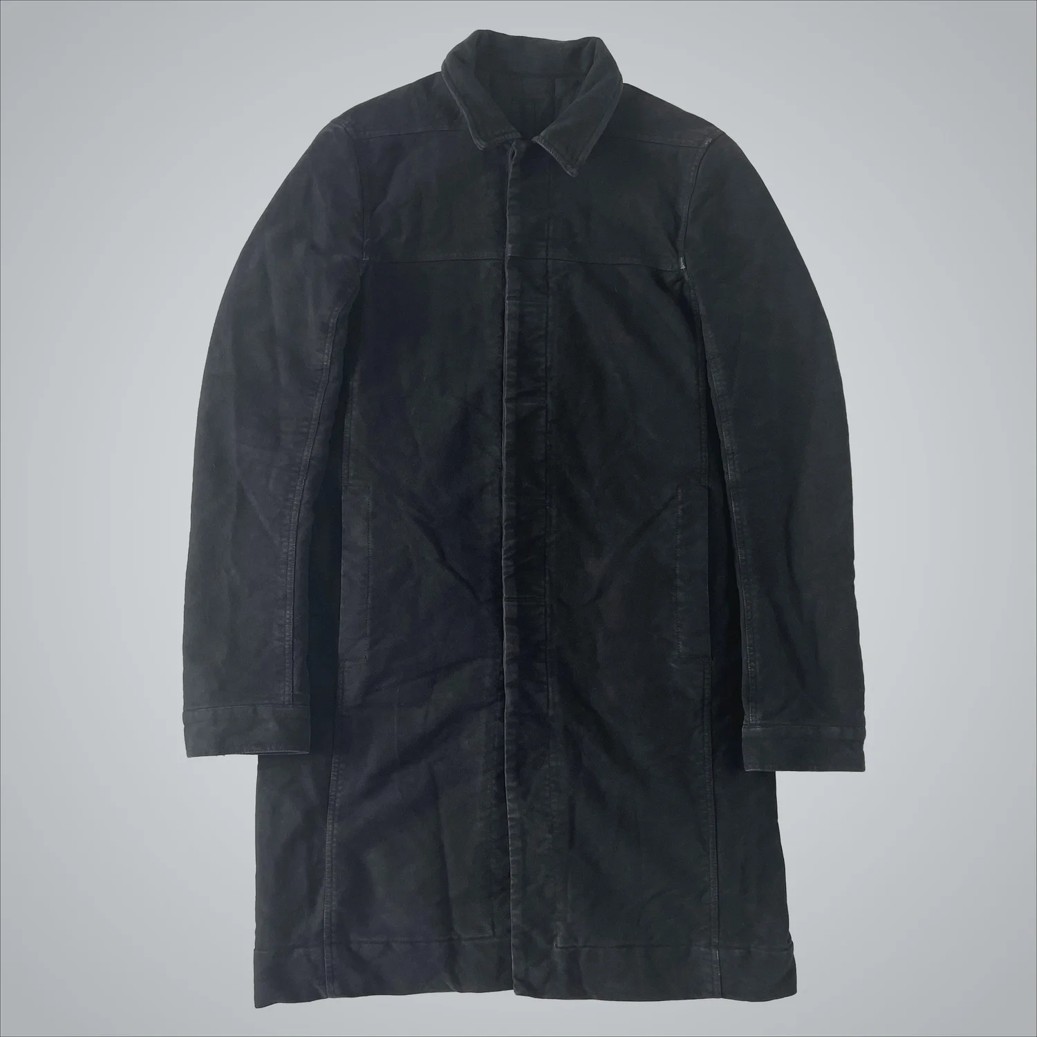 Rick Owens Padded Moleskin Work Coat Olmar and Mirta — Guerrero