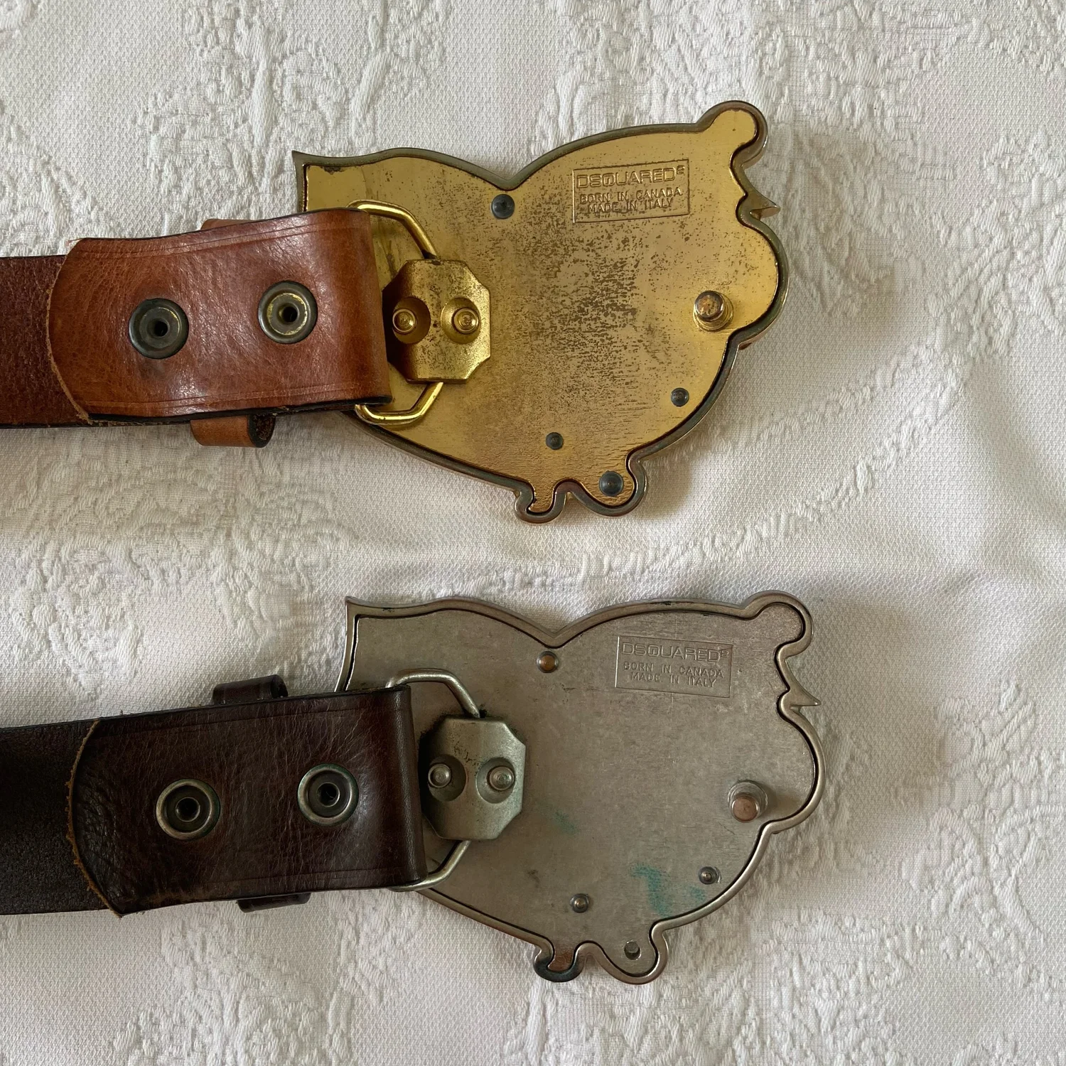 小物 00s Dsquared2 lether Gold Buckle archive Dsquared 