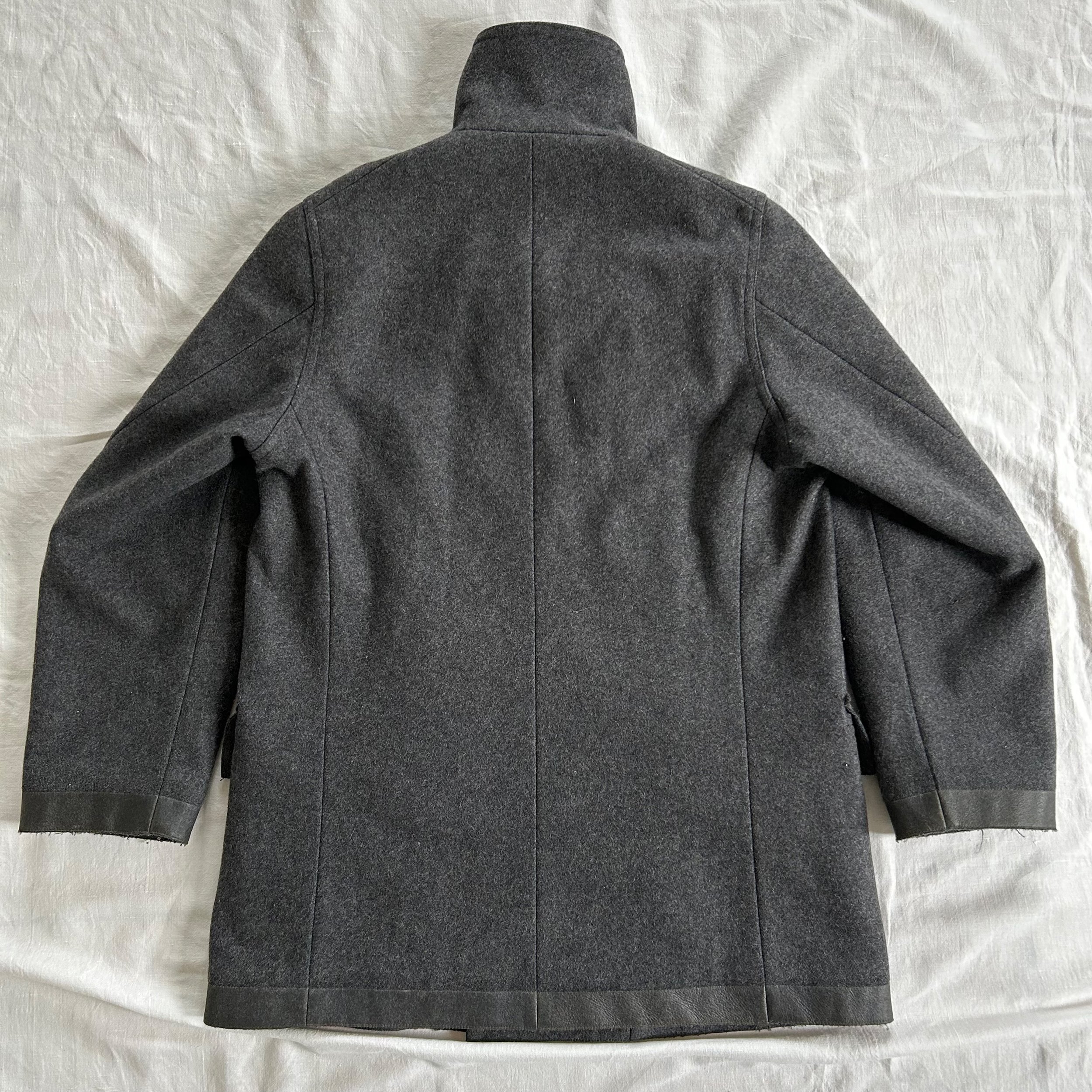 Mandarina Duck wool coat with rubberized hems (1990s) — Guerrero