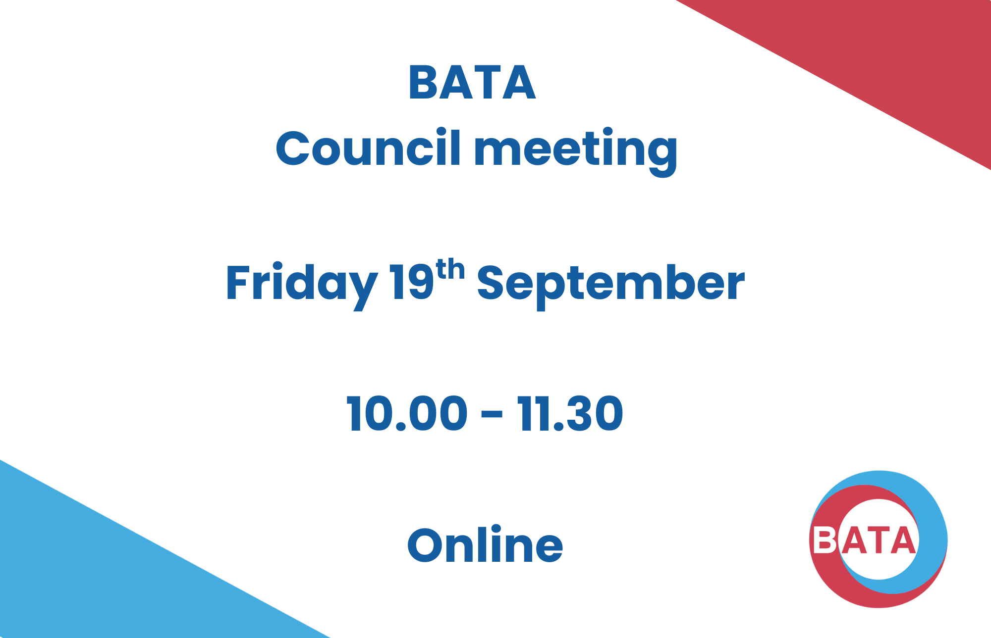 BATA Council Meeting