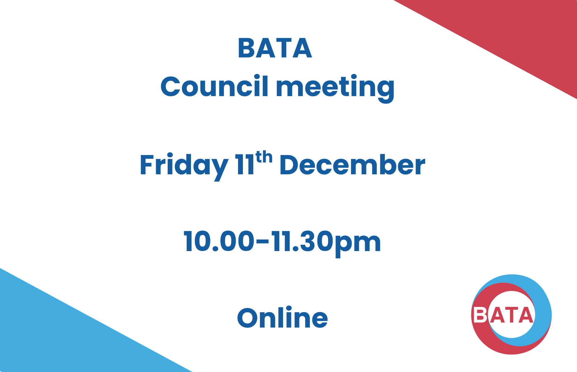 BATA Council Meeting 